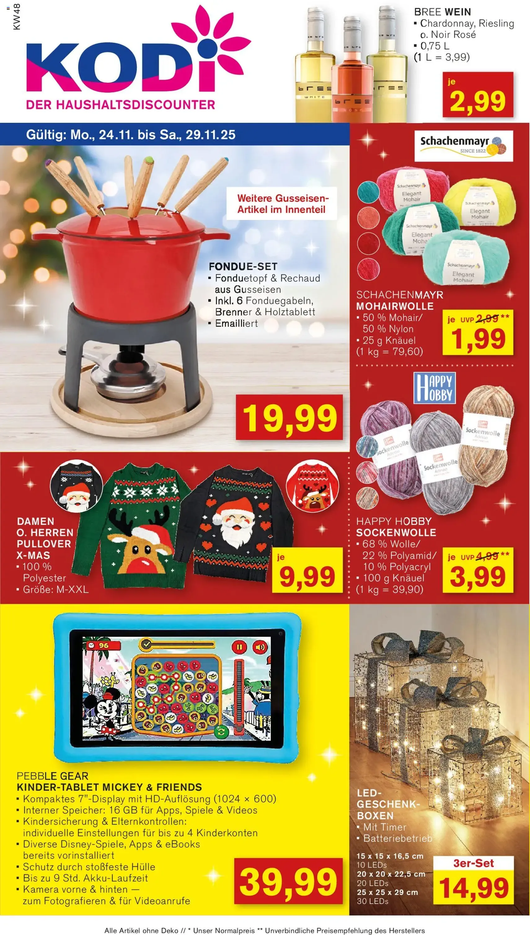 KODi Prospekt - Gültiger Prospekt ab 24.11.2025, Seite 1 von insgesamt 12