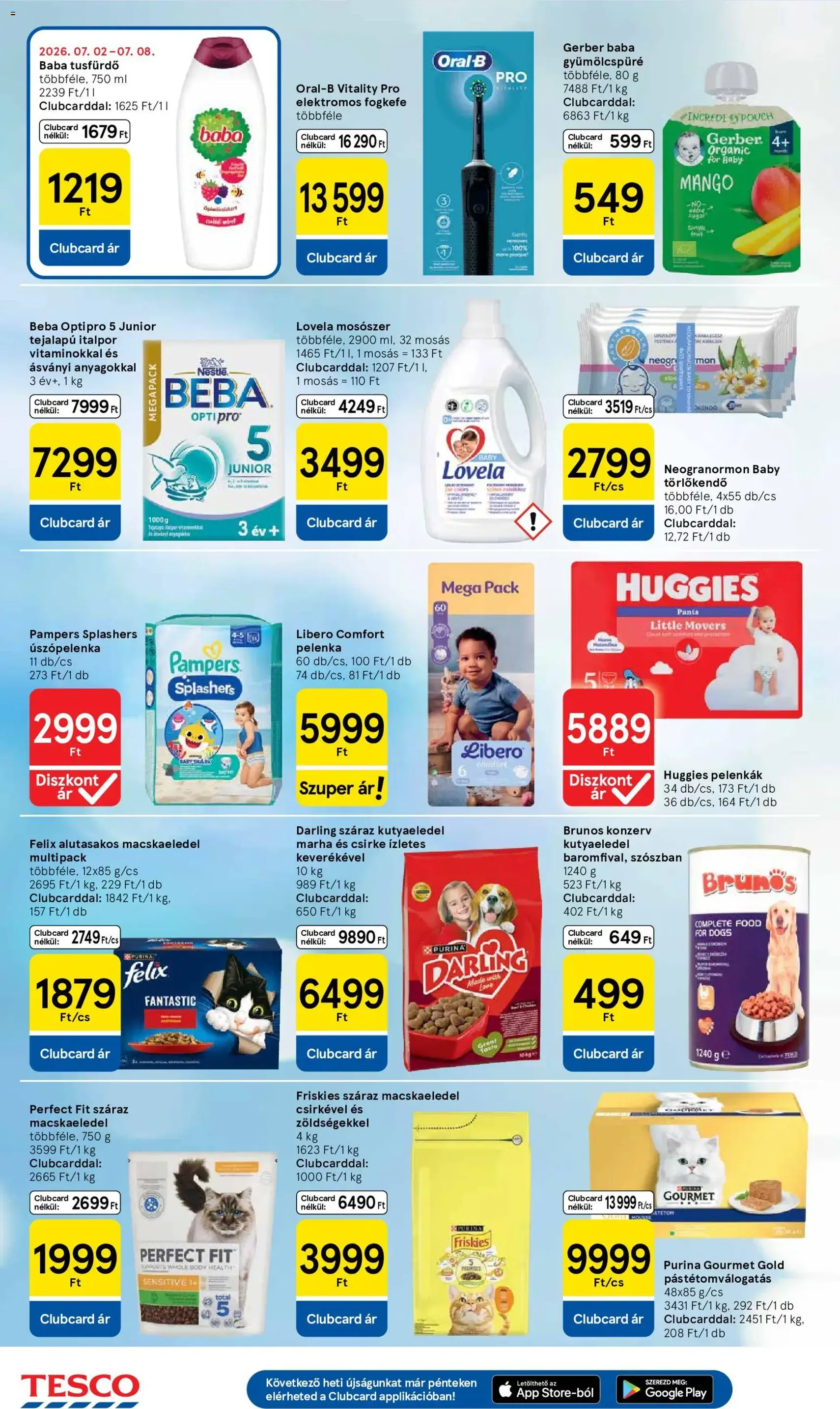 Tesco aktuális akciós újság - 2026.07.02. érvényes szórólap 8 oldal 32 oldalból