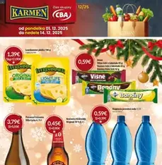 KARMEN CBA leták - náhľad letáku platný od 01.12.2025