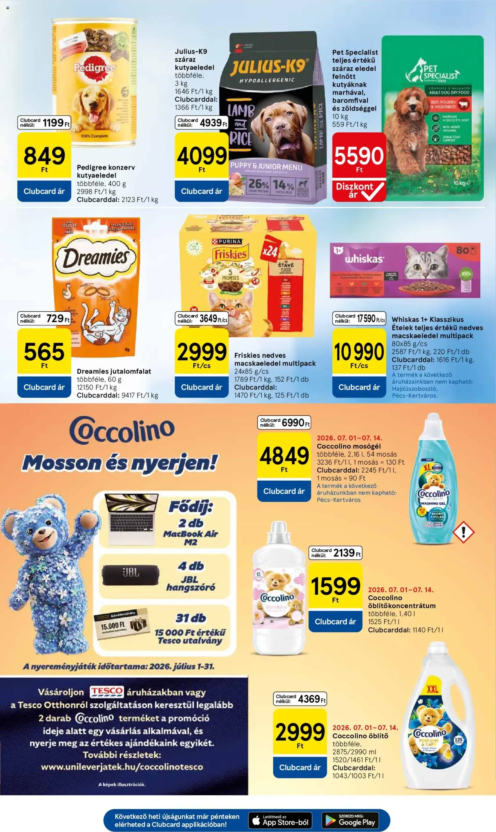 Tesco aktuális akciós újság - 2026.07.09. érvényes szórólap 27 oldal 32 oldalból
