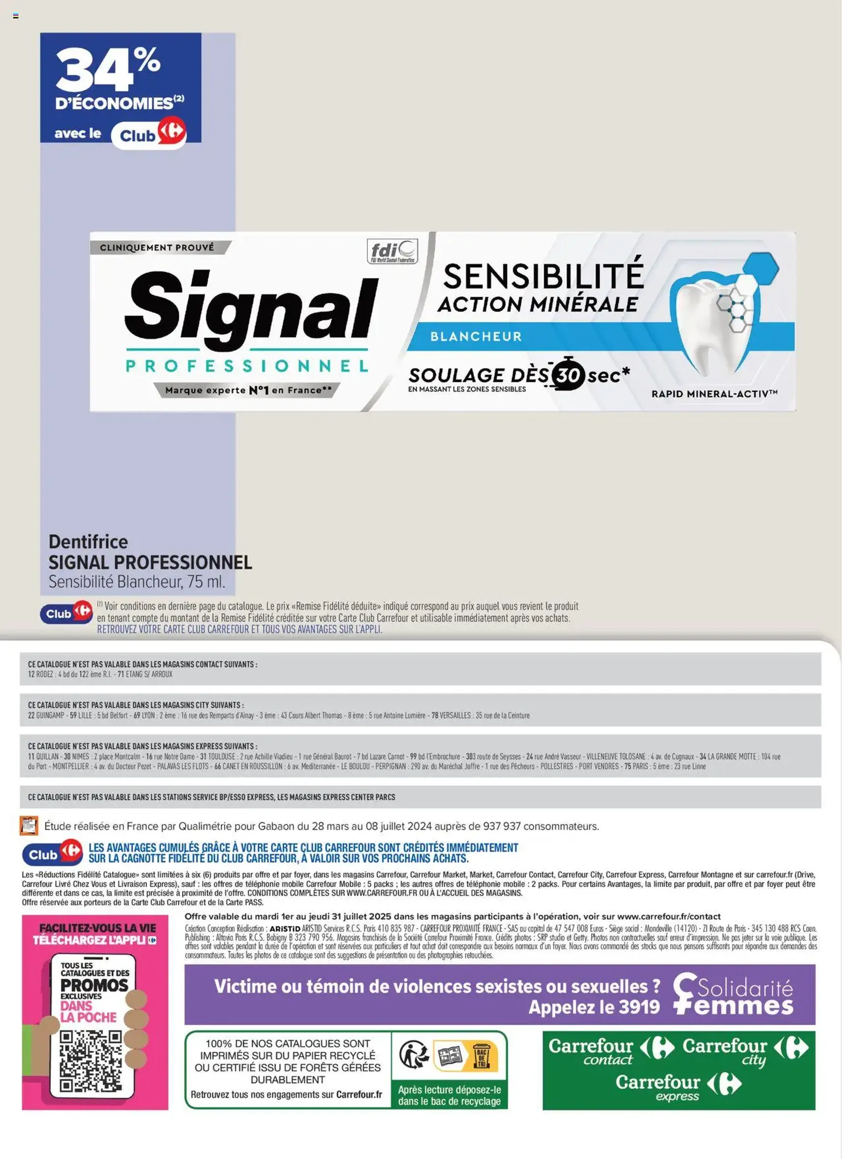 Carrefour contact La fidélité ça paye - brochure valable à partir du 01/07/2025, page 16 sur 16 Carrefour contact La fidélité ça paye - brochure valable à partir du 01/07/2025, page 16 sur 16