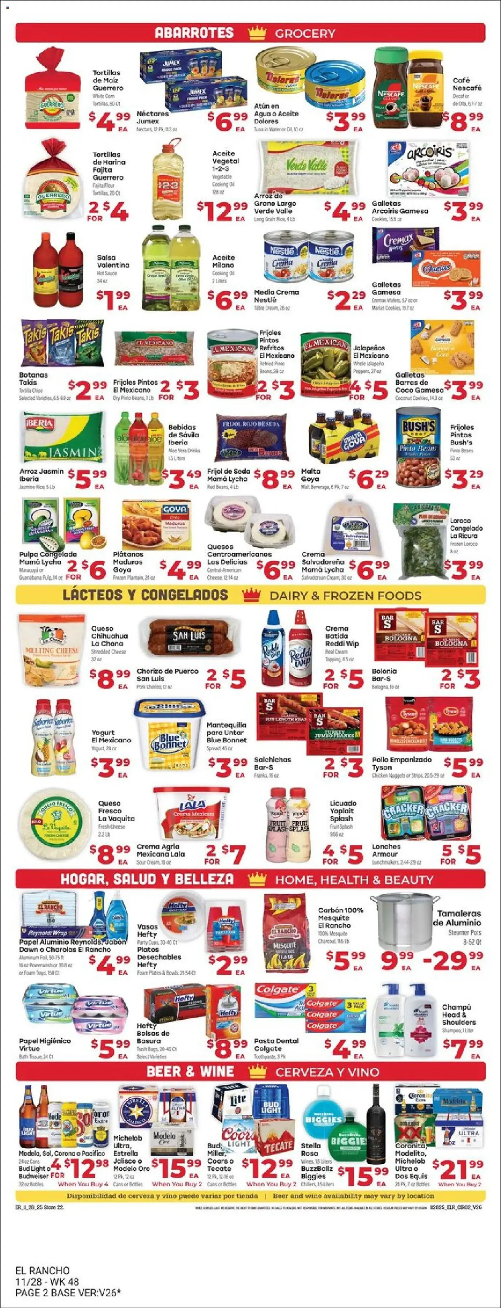 El Rancho Weekly Ad - valid flyer from 11/28/2025, page 2 of 4
