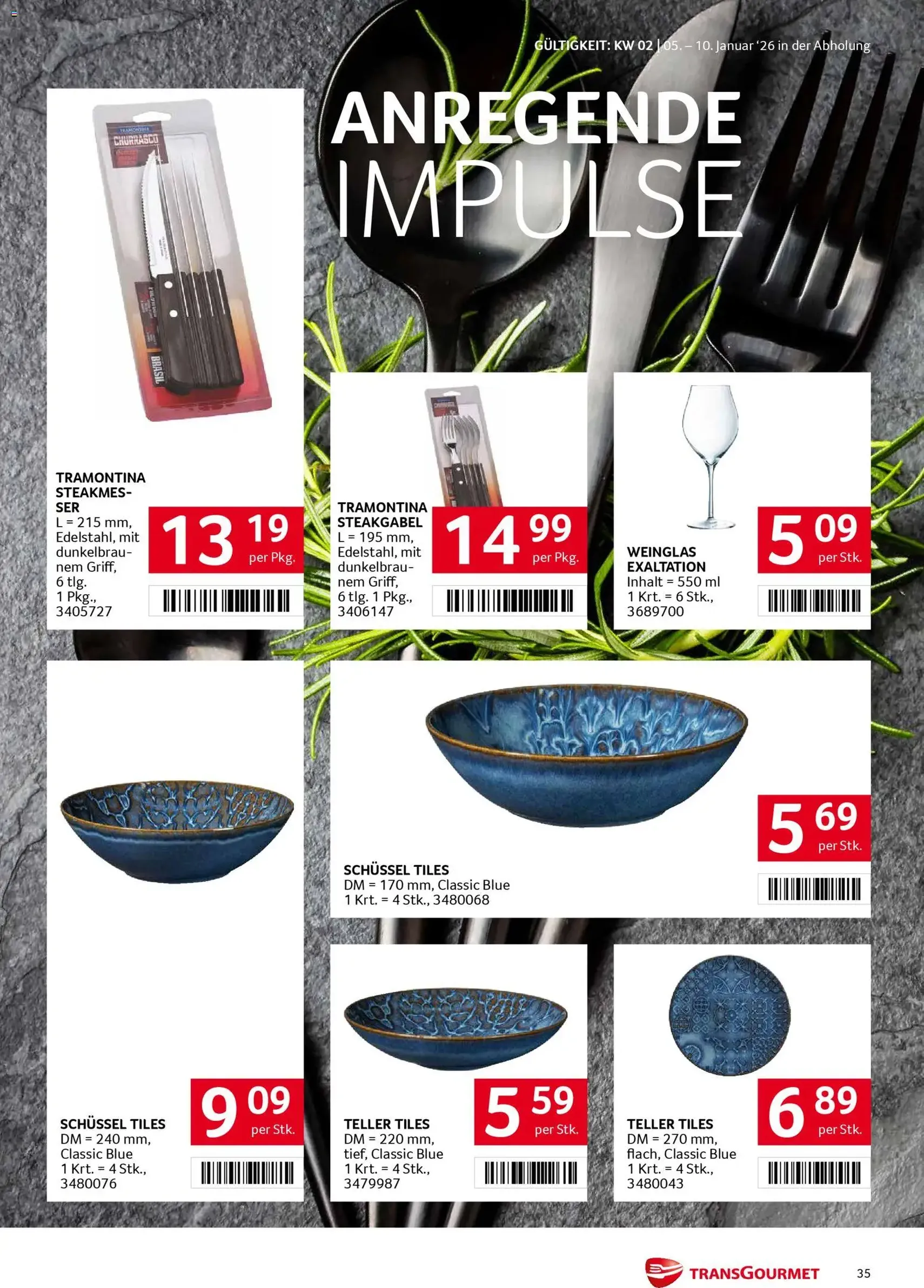 Transgourmet Flugblatt - Gültiger Prospekt ab 05.01.2026, Seite 34 von insgesamt 35