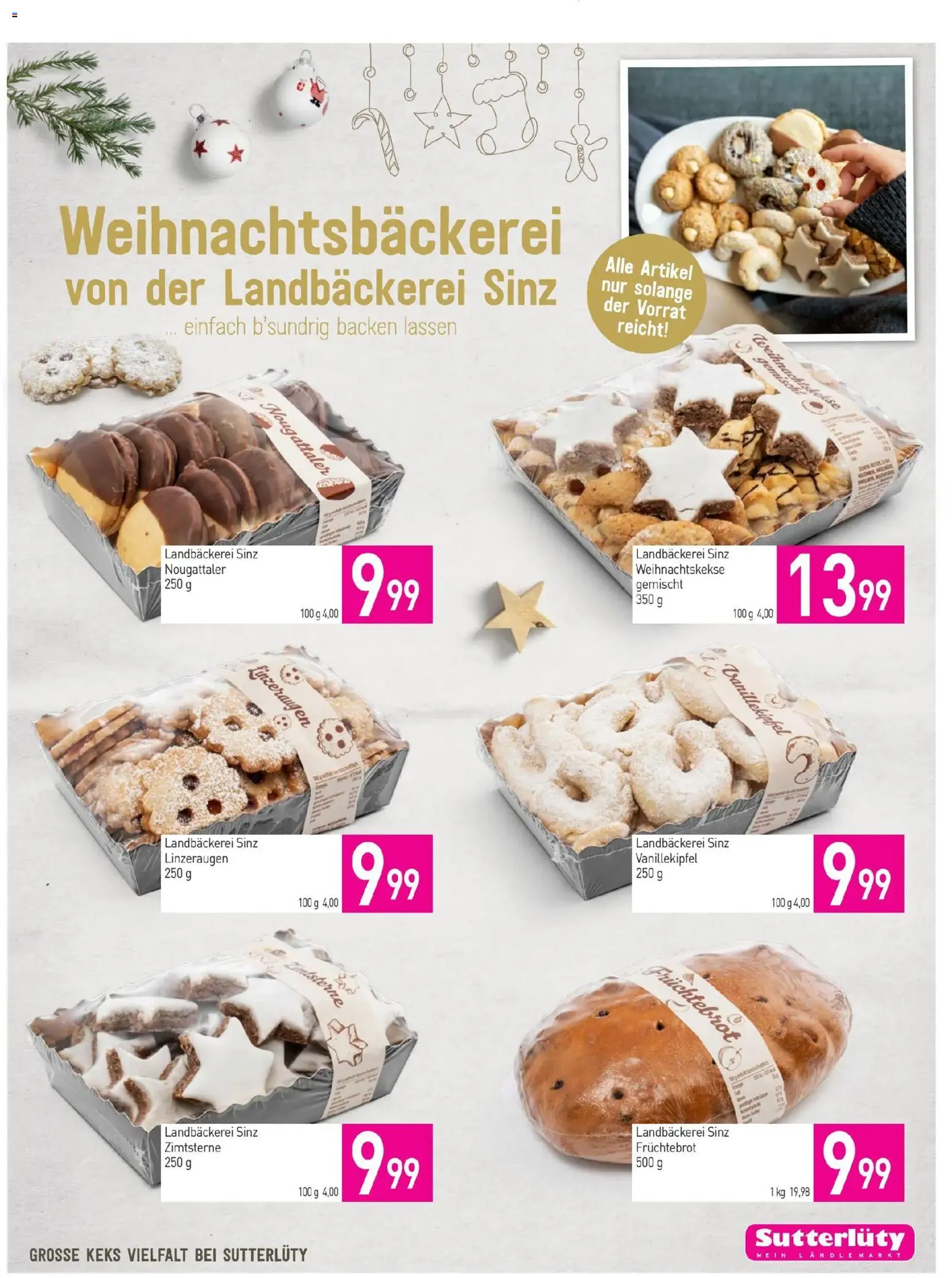 Sutterlüty Flugblatt - Gültiger Prospekt ab 13.11.2025, Seite 3 von insgesamt 20