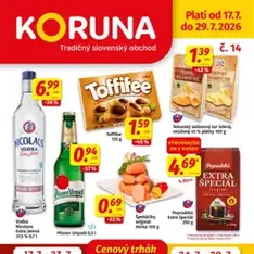 Koruna leták - náhľad letáku platný od 17.07.2026