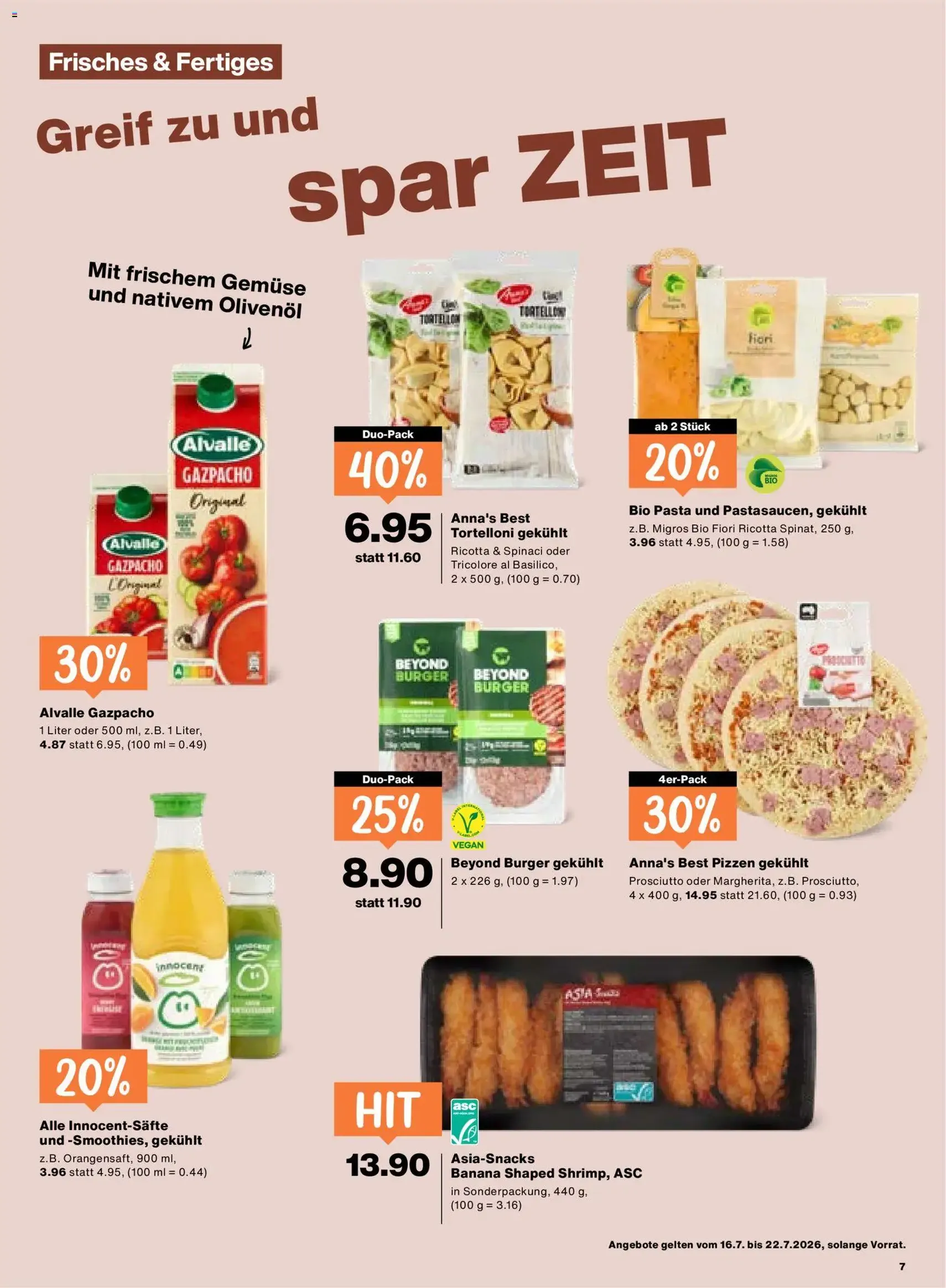 Migros aktionen - Gültiger Prospekt ab 16.07.2026, Seite 7 von insgesamt 20