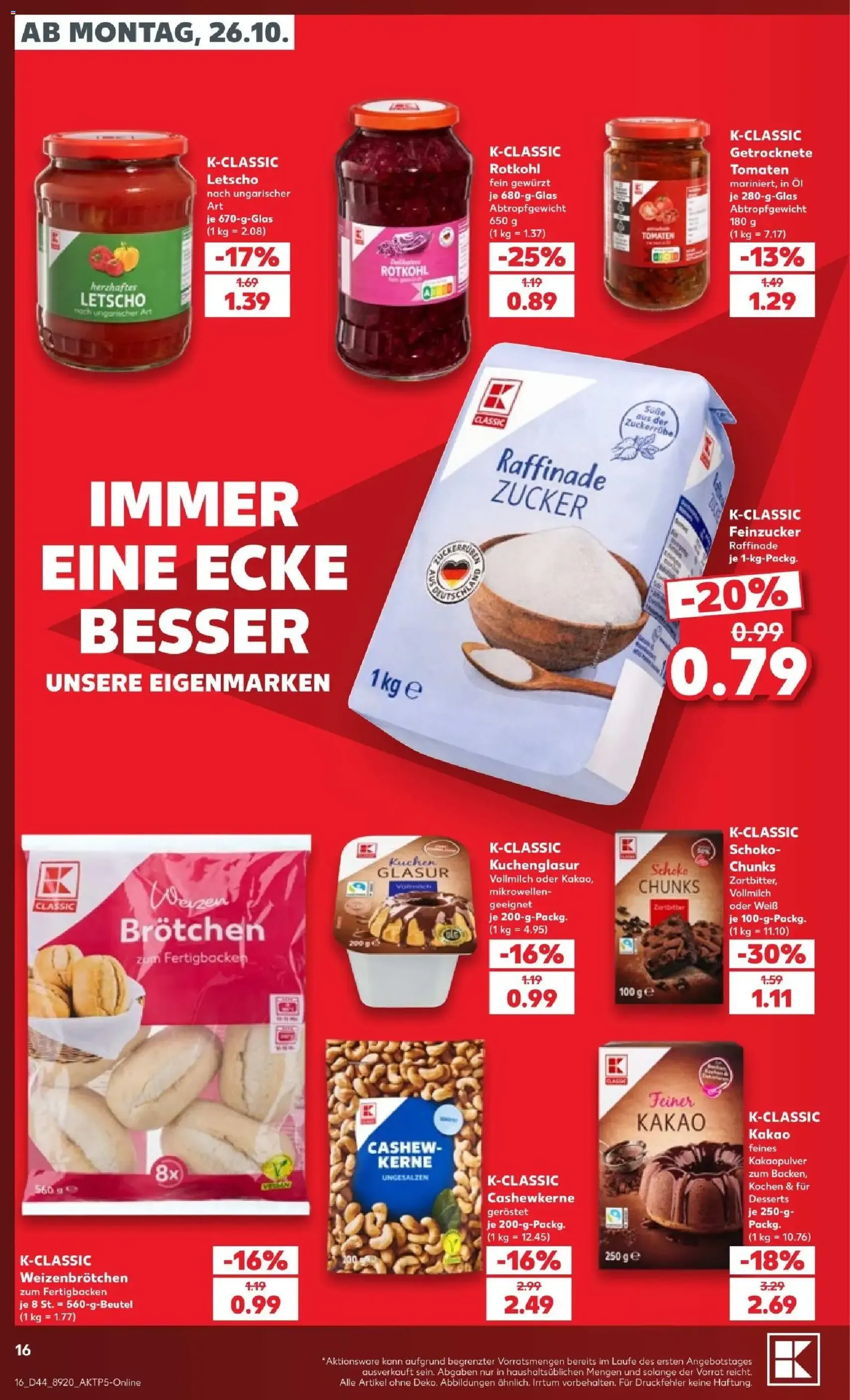 Kaufland Prospekt - Gültiger Prospekt ab 26.10.2026, Seite 16 von insgesamt 76