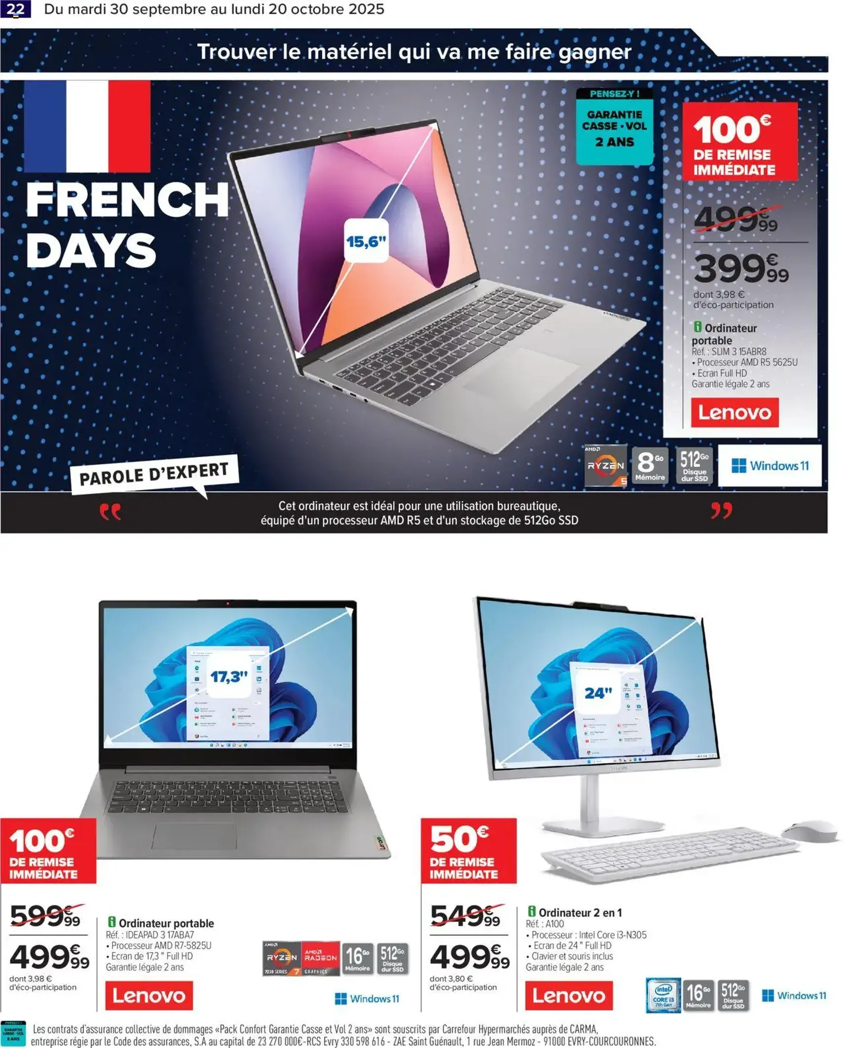 Carrefour catalogue french days faites entrer les bonnes affaires ! - brochure valable à partir du 30/09/2025, page 24 sur 30