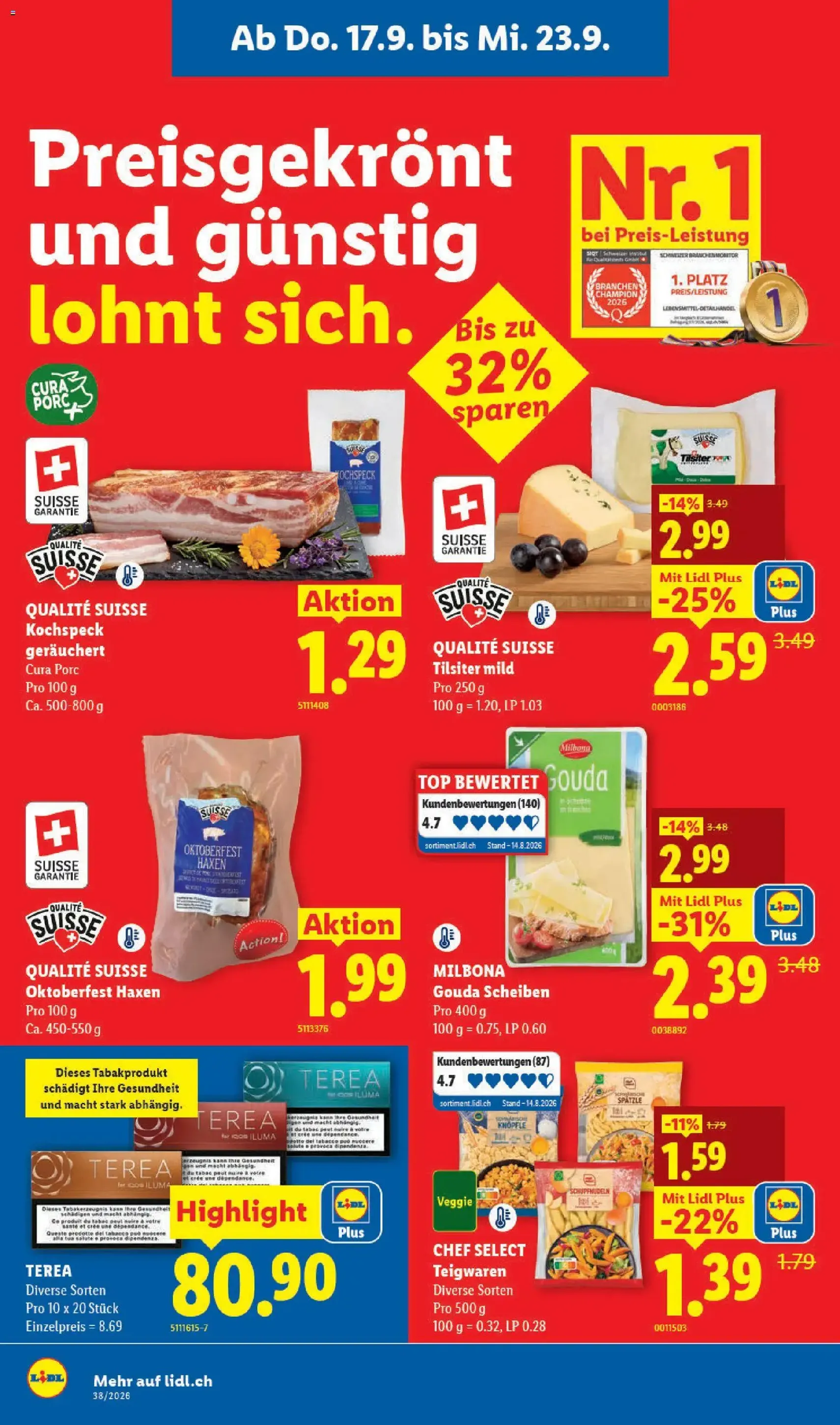 Lidl aktionen - Gültiger Prospekt ab 17.09.2026, Seite 8 von insgesamt 32