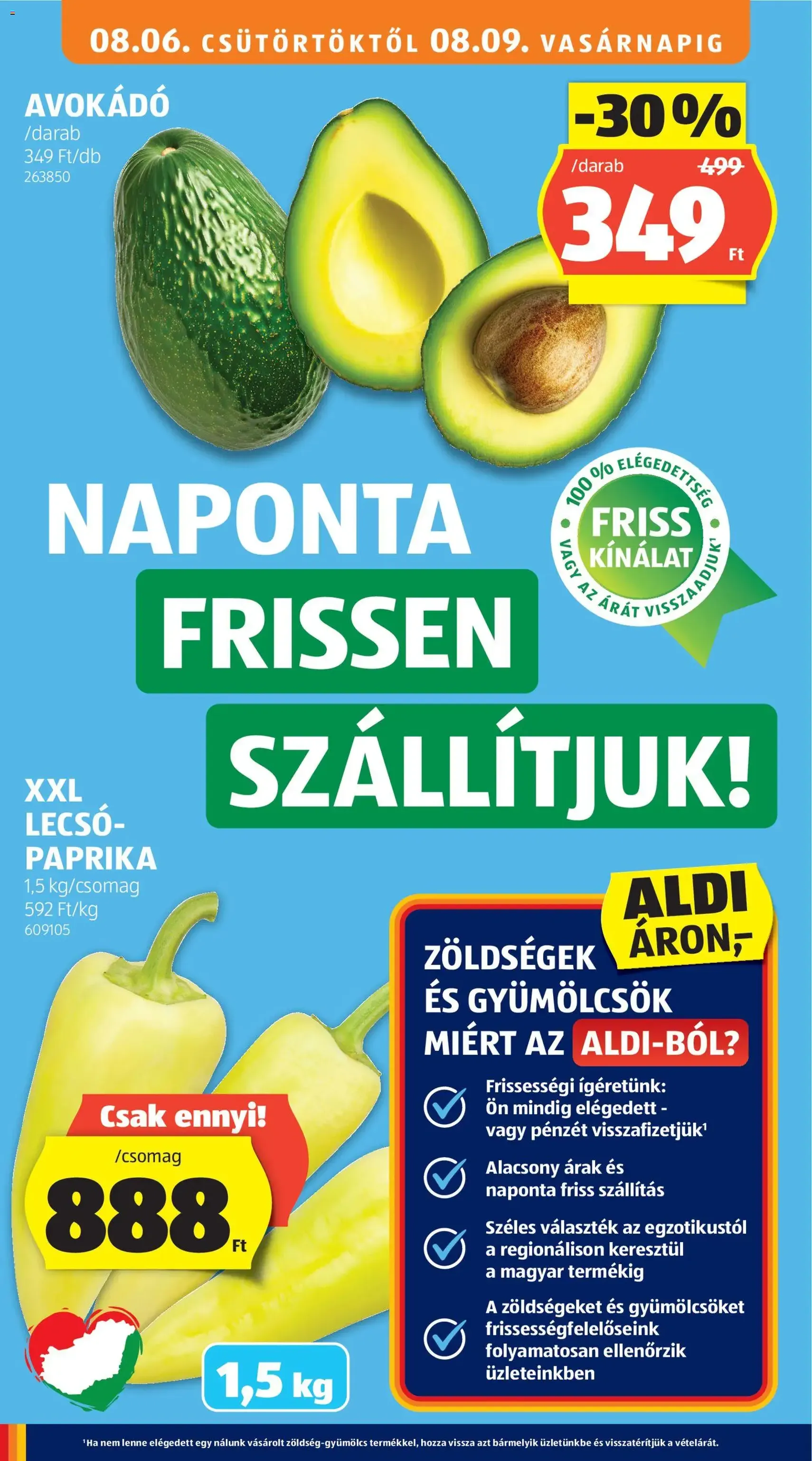 Aldi akciós újság - 2026.08.06. érvényes szórólap 14 oldal 50 oldalból