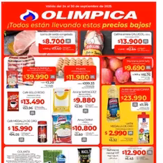 Vista previa del folleto Olímpica - Precios bajos válido desde 24/09/2025