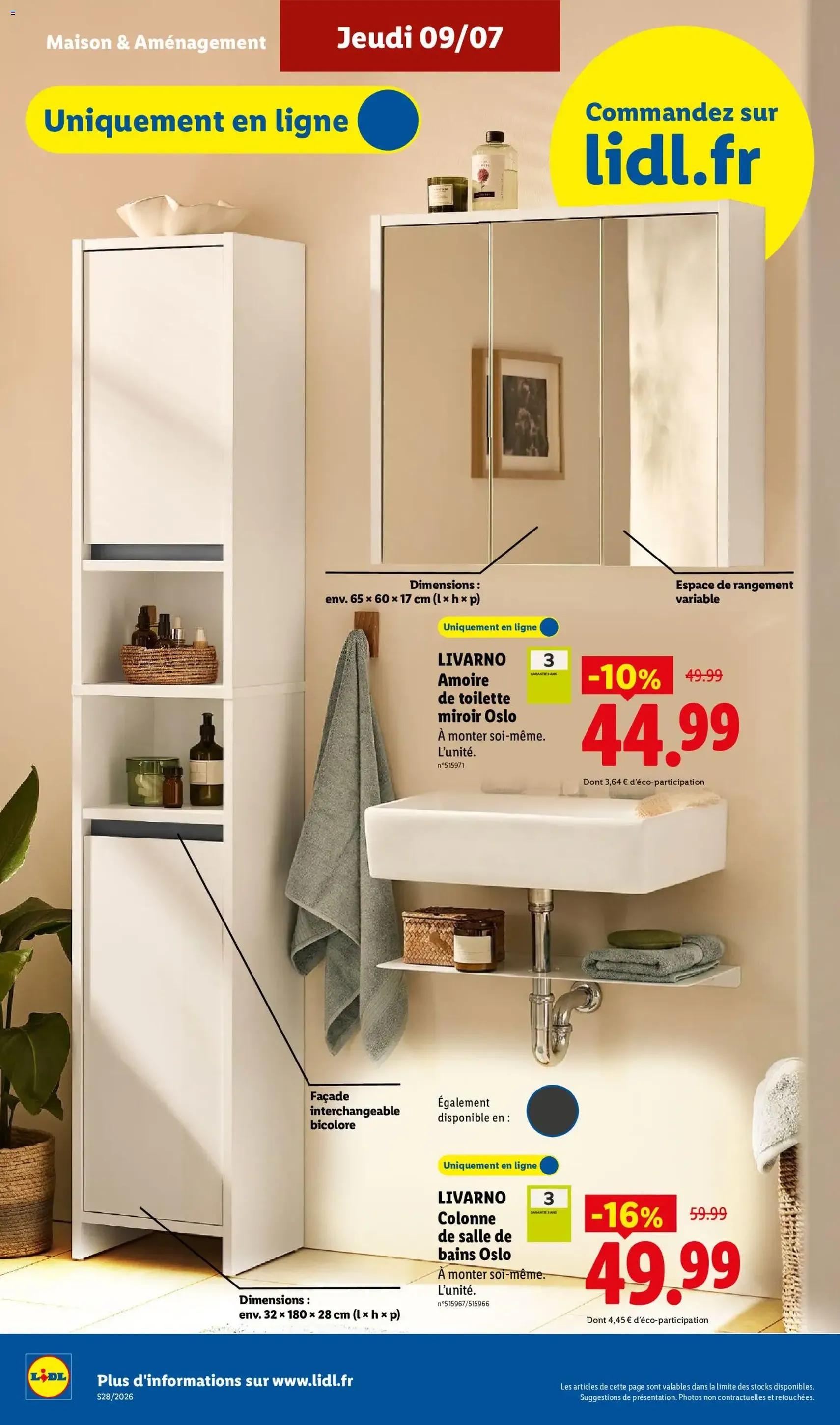 LIDL catalogue - brochure valable à partir du 09/07/2026, page 48 sur 68