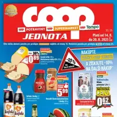 COOP Jednota leták - náhľad letáku platný od 14.08.2025