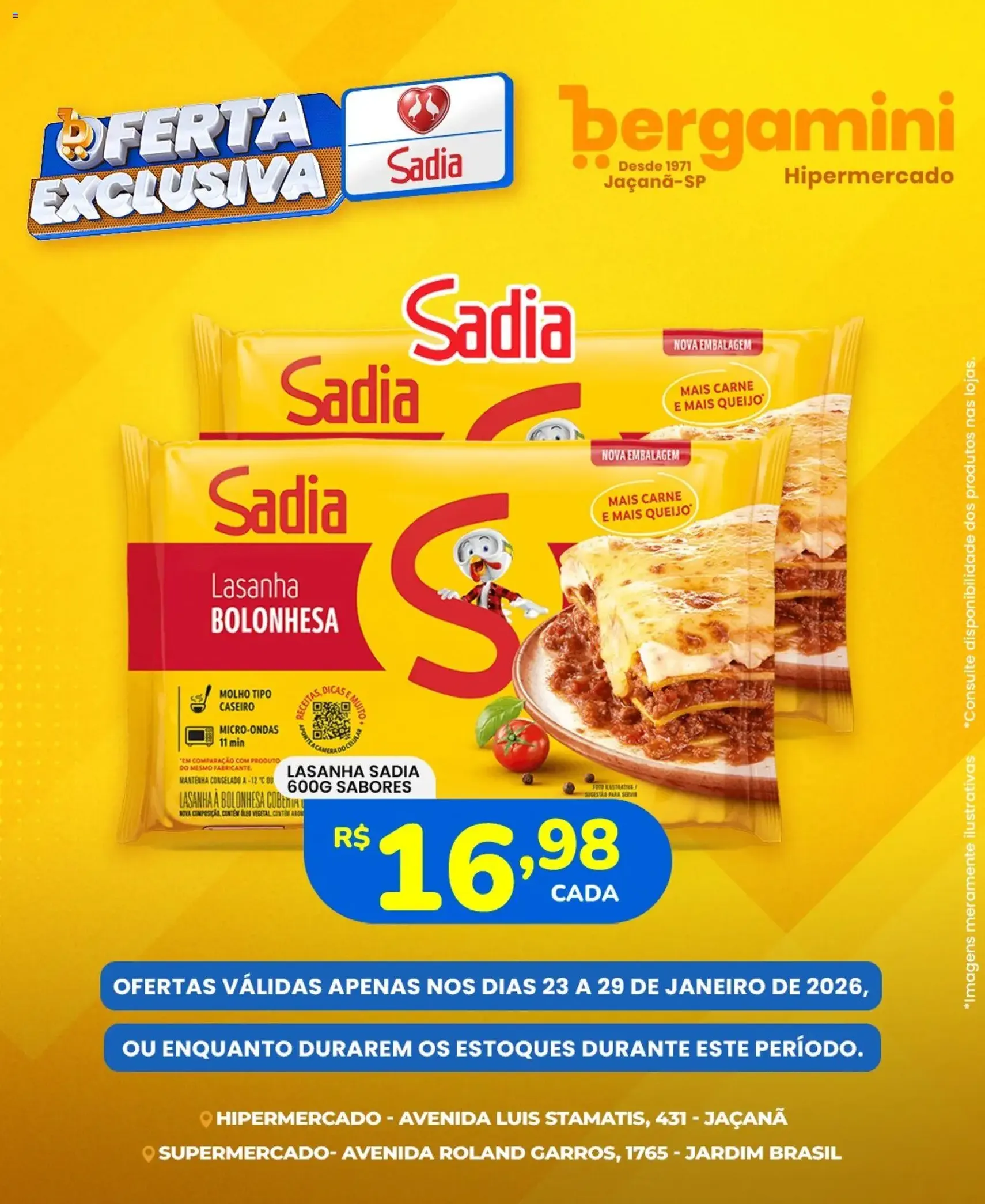 Supermercado Bergamini - Ofertas Sadia e Perdigão - folheto válido a partir de 23/01/2026 página 2 de 7
