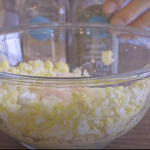 Egészséges Halloween édes sütőtökös tojás szendvics recept - előkészítő lépés 1