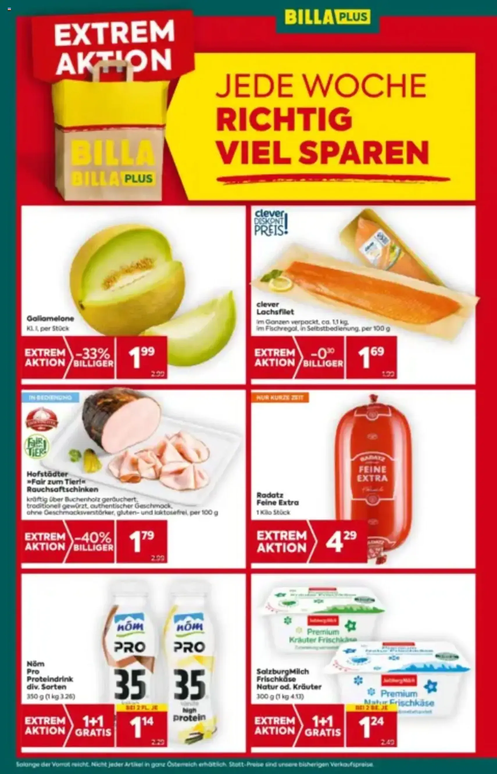 Billa Plus Flugblatt - Gültiger Prospekt ab 21.08.2025, Seite 4 von insgesamt 16