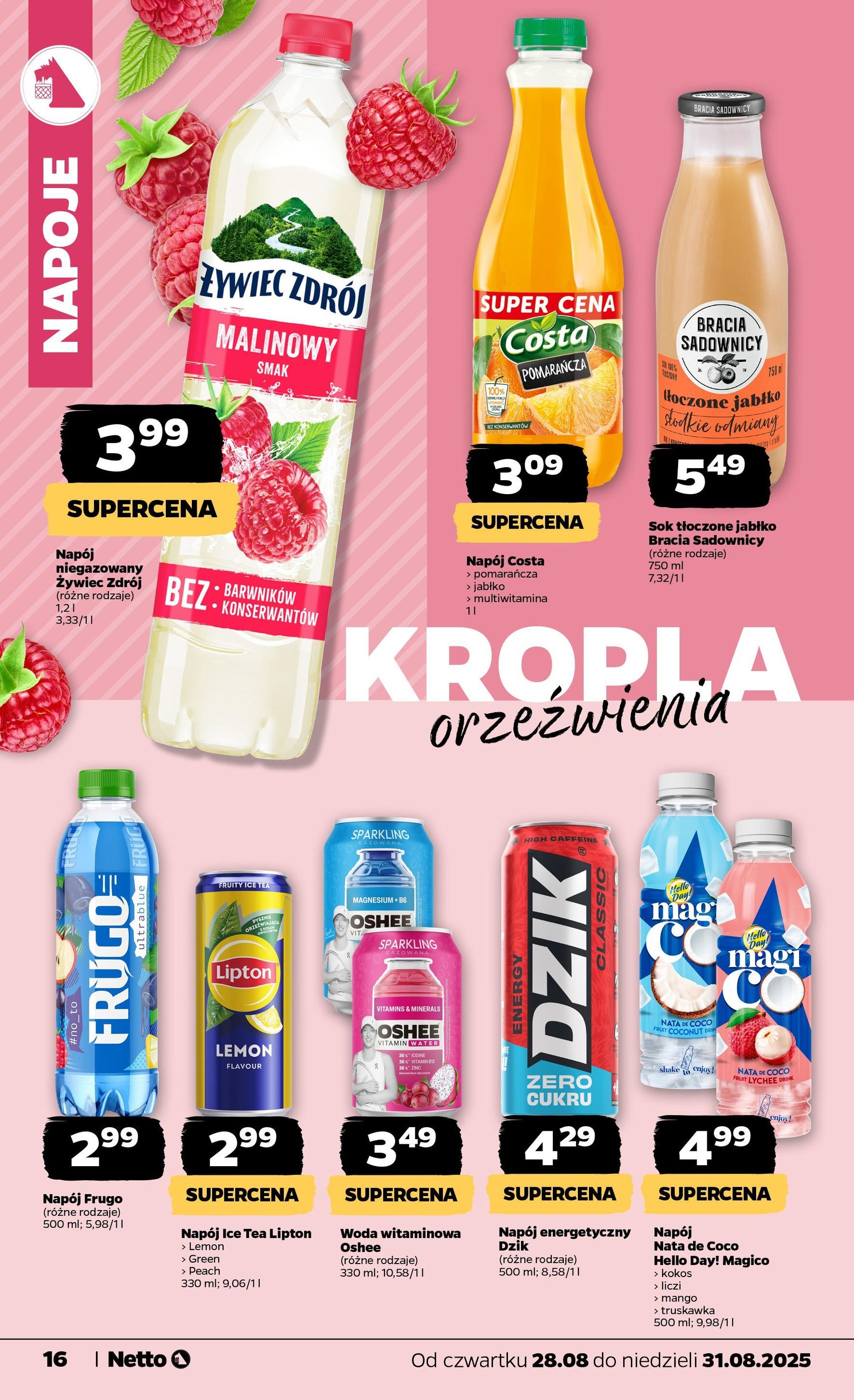 Netto gazetka - Spożywcza - ważny gazetka od 28.08.2025 strona 16 z 35 Netto gazetka - Spożywcza - ważny gazetka od 28.08.2025 strona 16 z 35