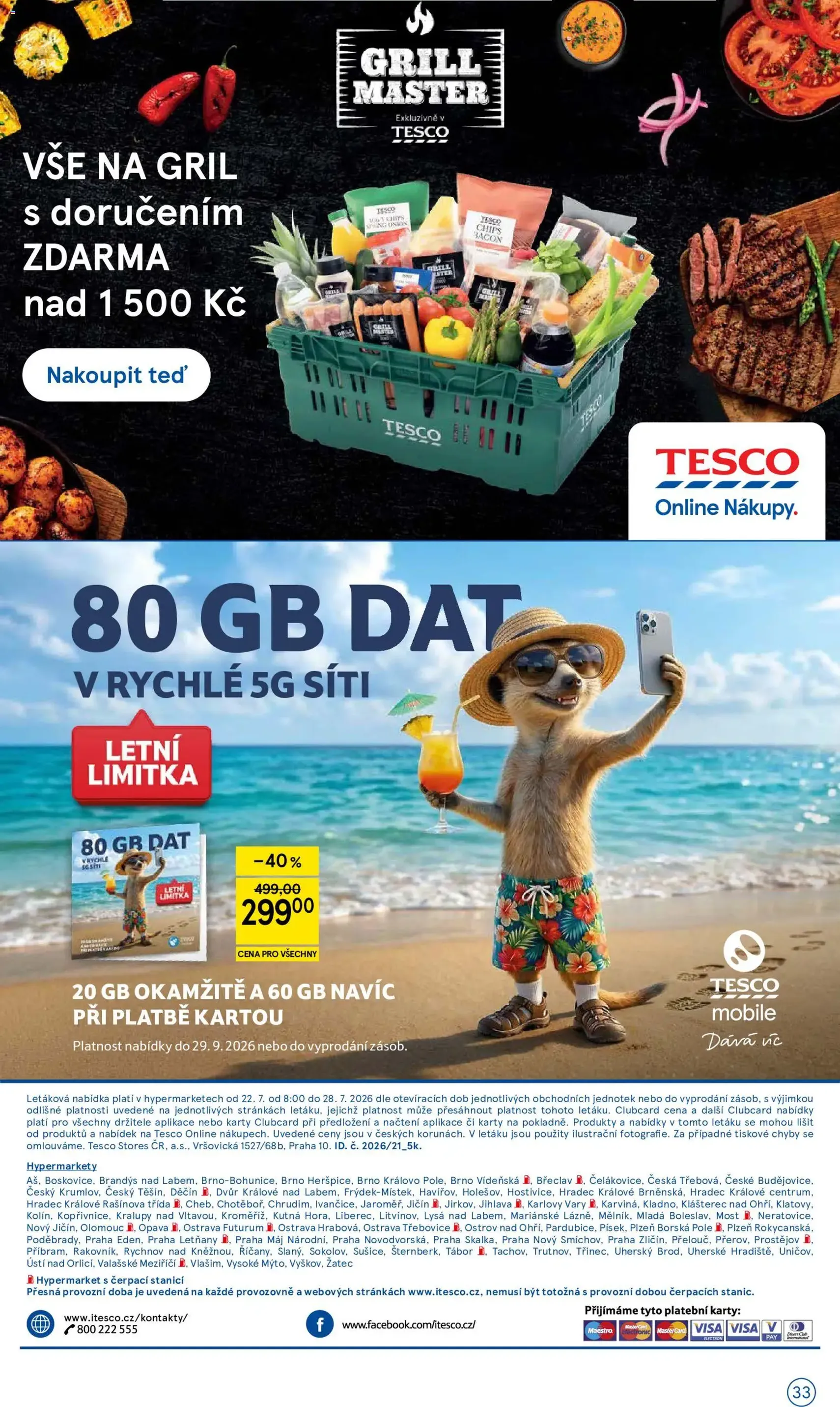 Tesco leták - Hypermarket - platný leták od 22.07.2026 strana 33 z 33