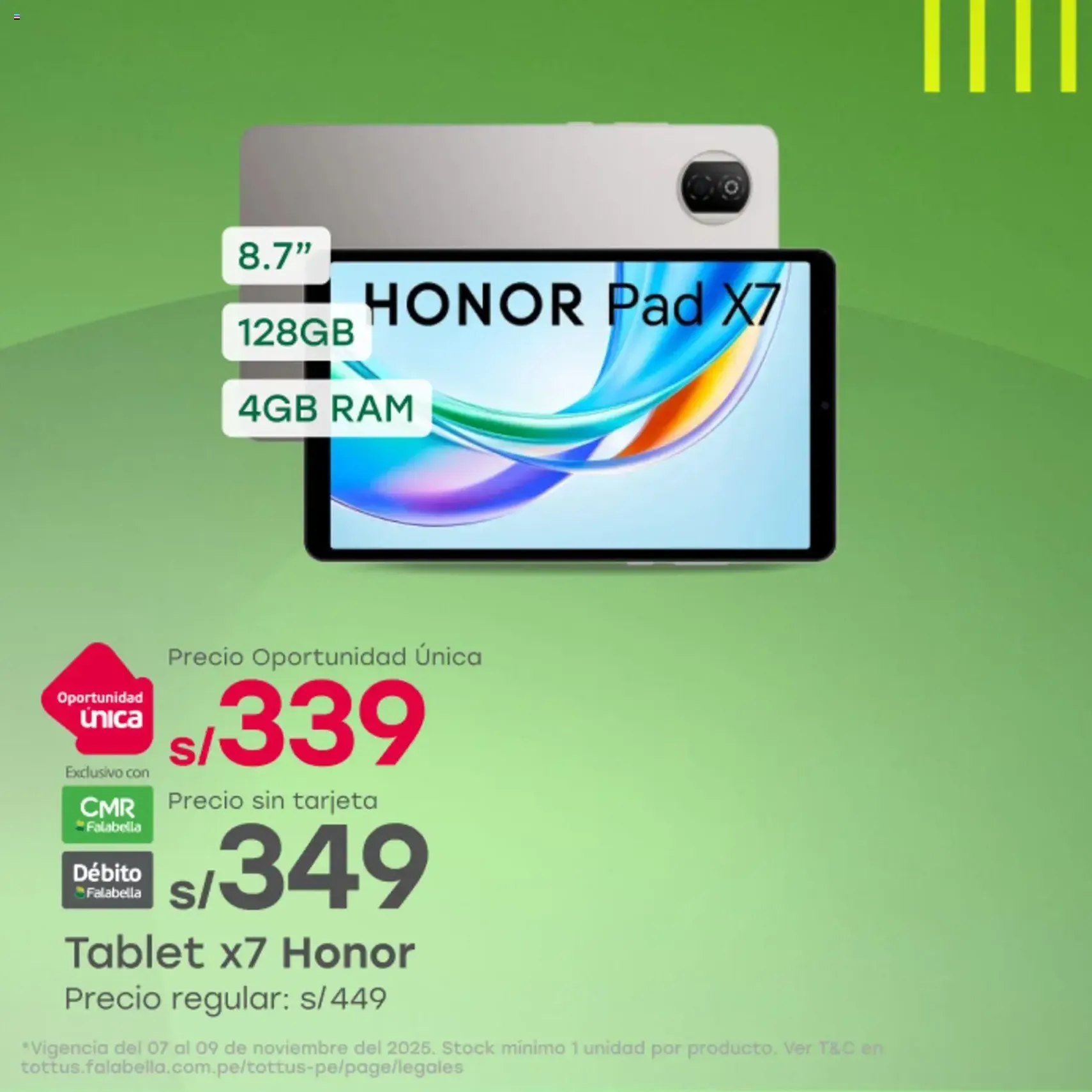 Catálogo Tottus - folleto válido desde 07/11/2025 página 1 de 4