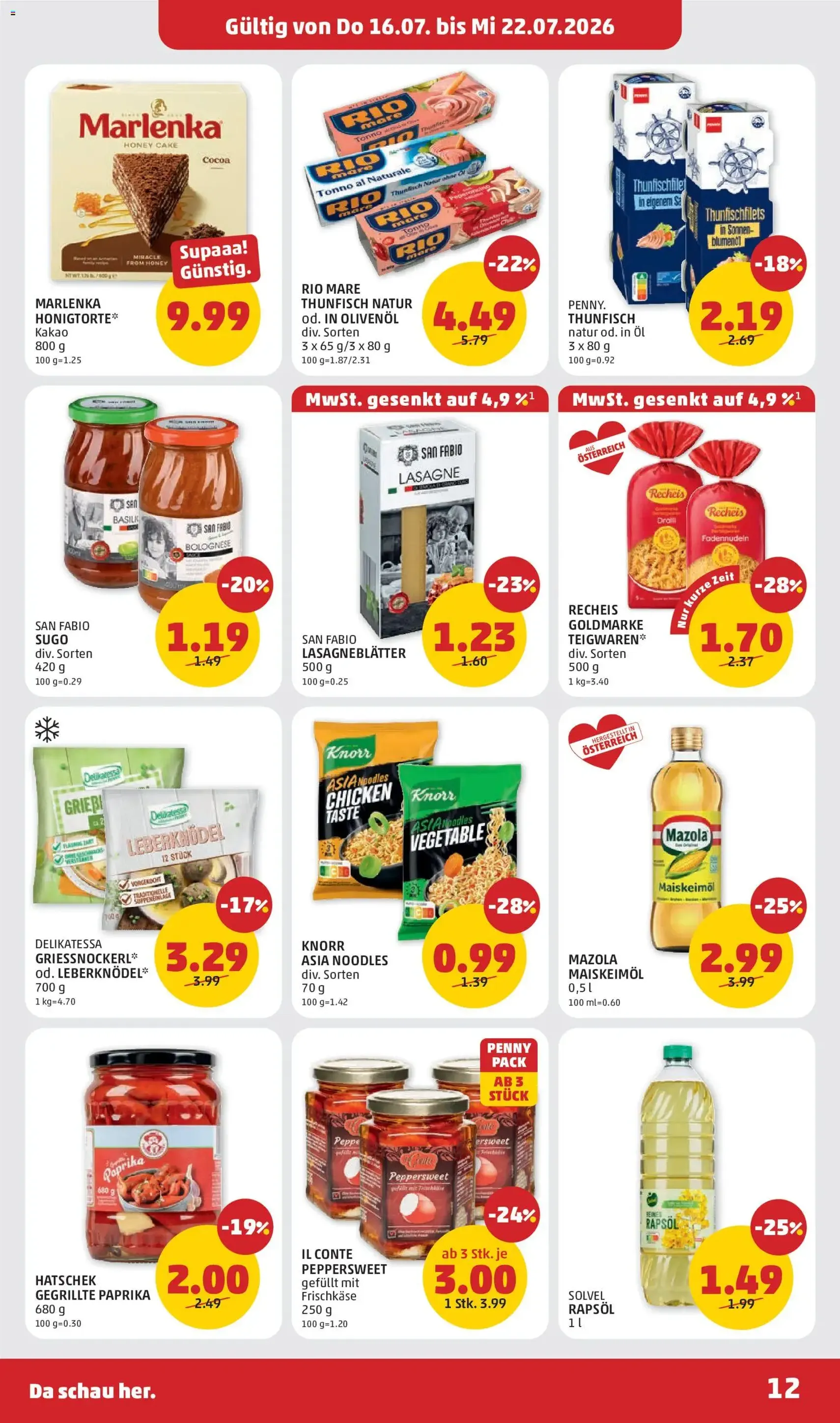 Penny Markt Flugblatt - Gültiger Prospekt ab 16.07.2026, Seite 12 von insgesamt 28