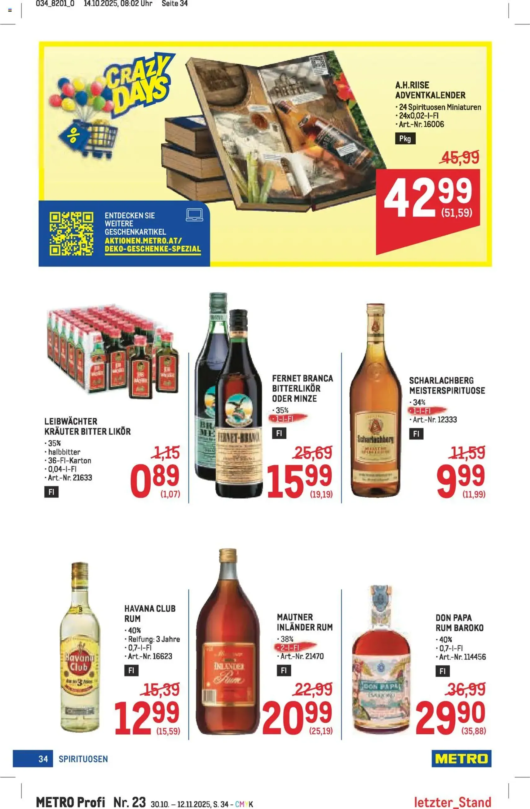 Metro angebote Profi - Gültiger Prospekt ab 30.10.2025, Seite 34 von insgesamt 64 Metro angebote Profi - Gültiger Prospekt ab 30.10.2025, Seite 34 von insgesamt 64