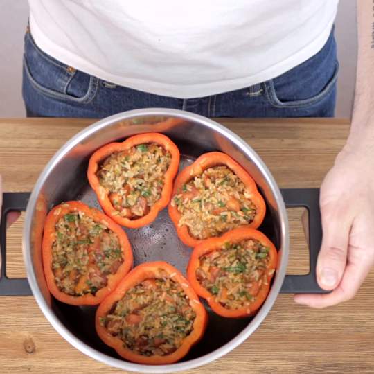 Anteprima ricetta Peperoni ripieni di riso