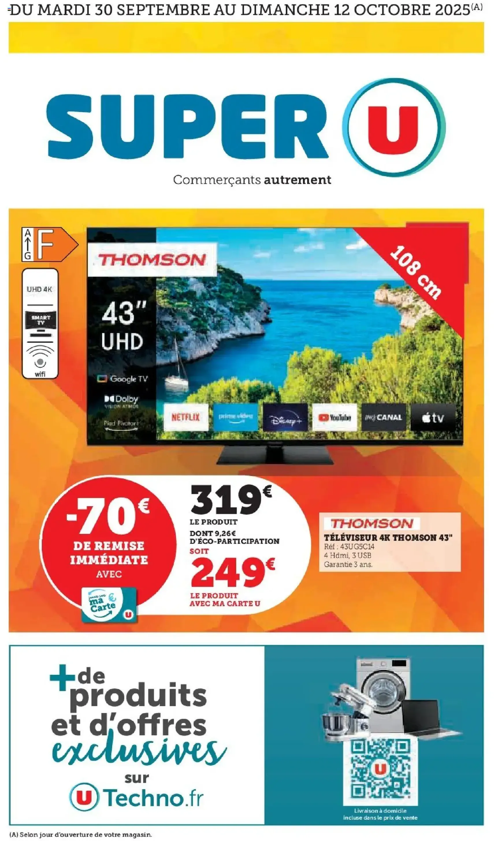 Super U catalogue - brochure valable à partir du 30/09/2025, page 1 sur 20