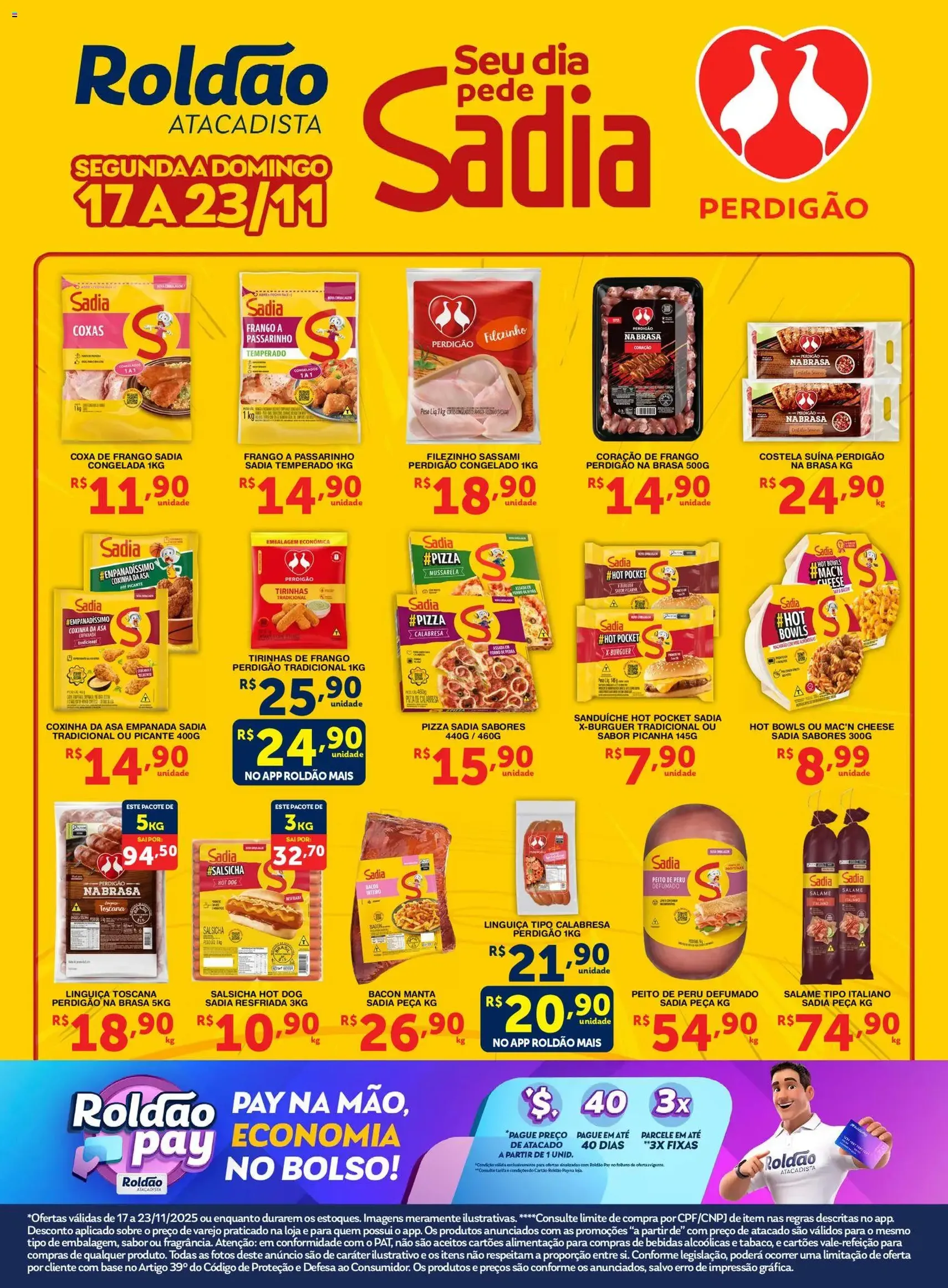 Roldão - Ofertas Seu Dia Pede Sadia - folheto válido a partir de 17/11/2025 página 1 de 1