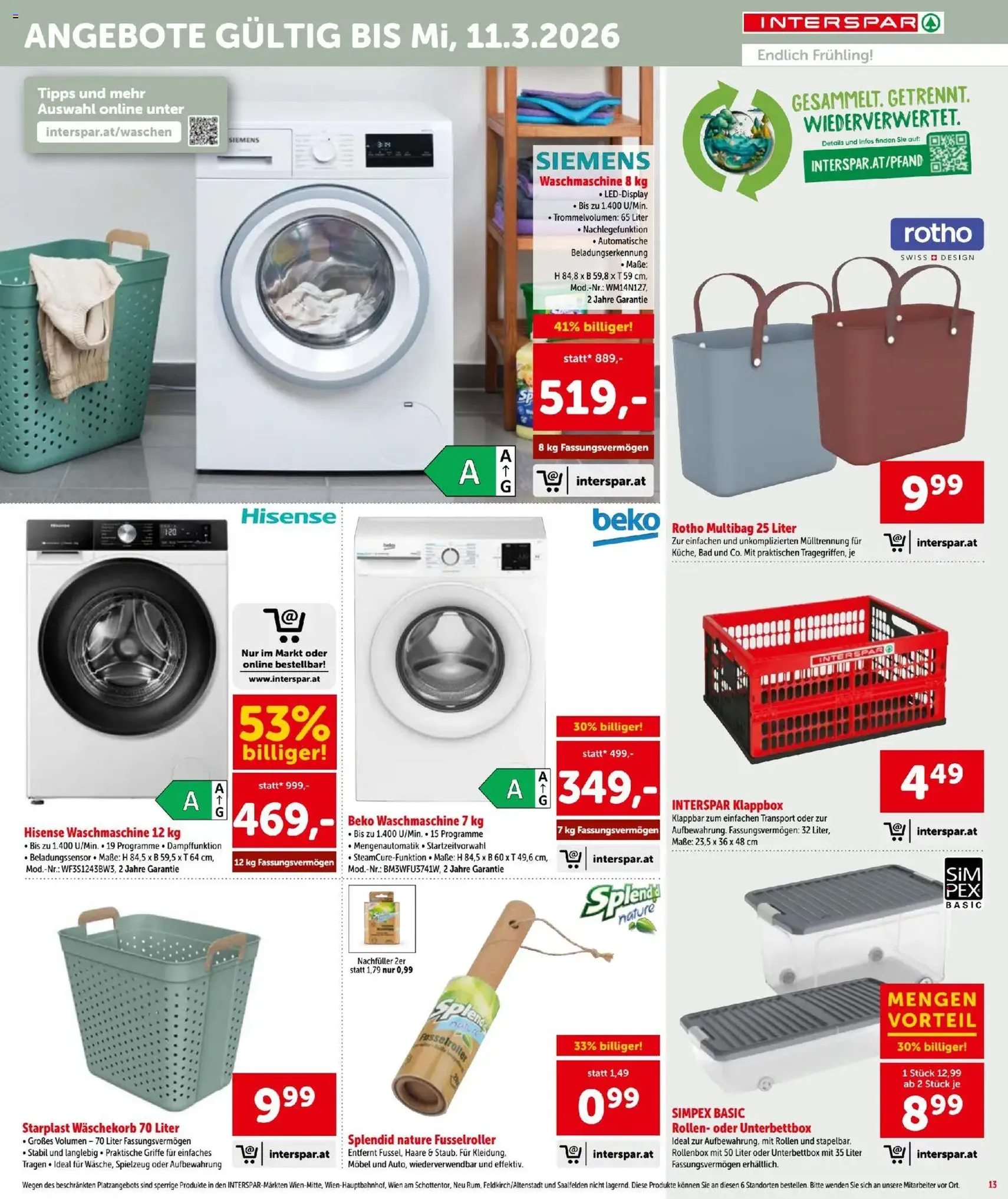 Interspar Flugblatt - Gültiger Prospekt ab 19.02.2026, Seite 13 von insgesamt 16