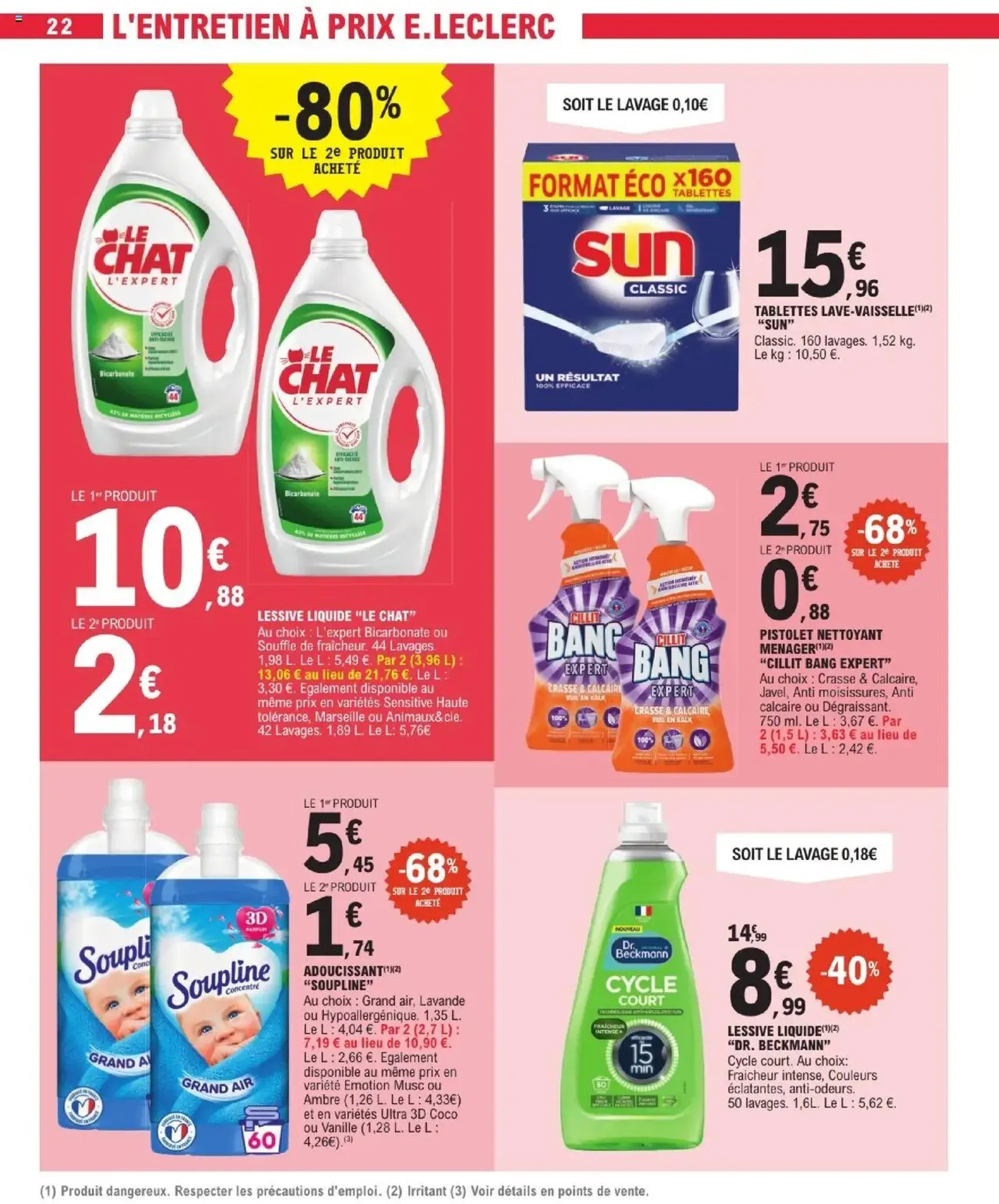E.Leclerc catalogue de la semaine 31 - brochure valable à partir du 29/07/2025, page 22 sur 28