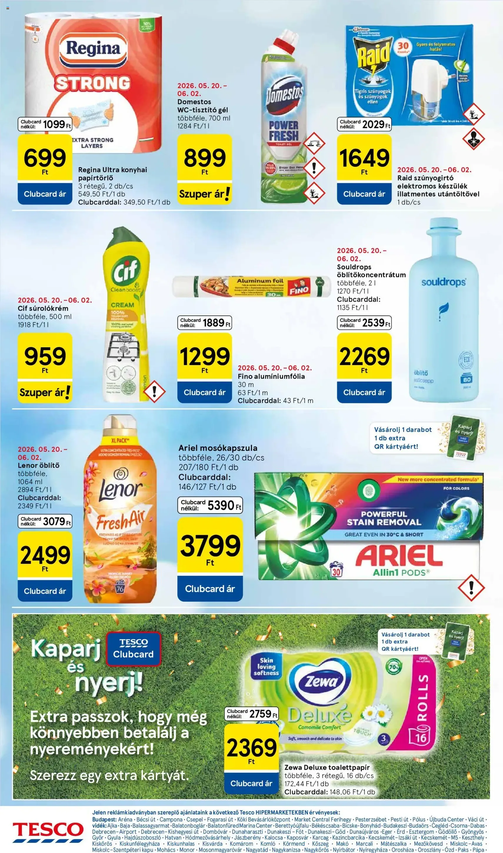 Tesco aktuális akciós újság - 2026.05.28. érvényes szórólap 26 oldal 32 oldalból
