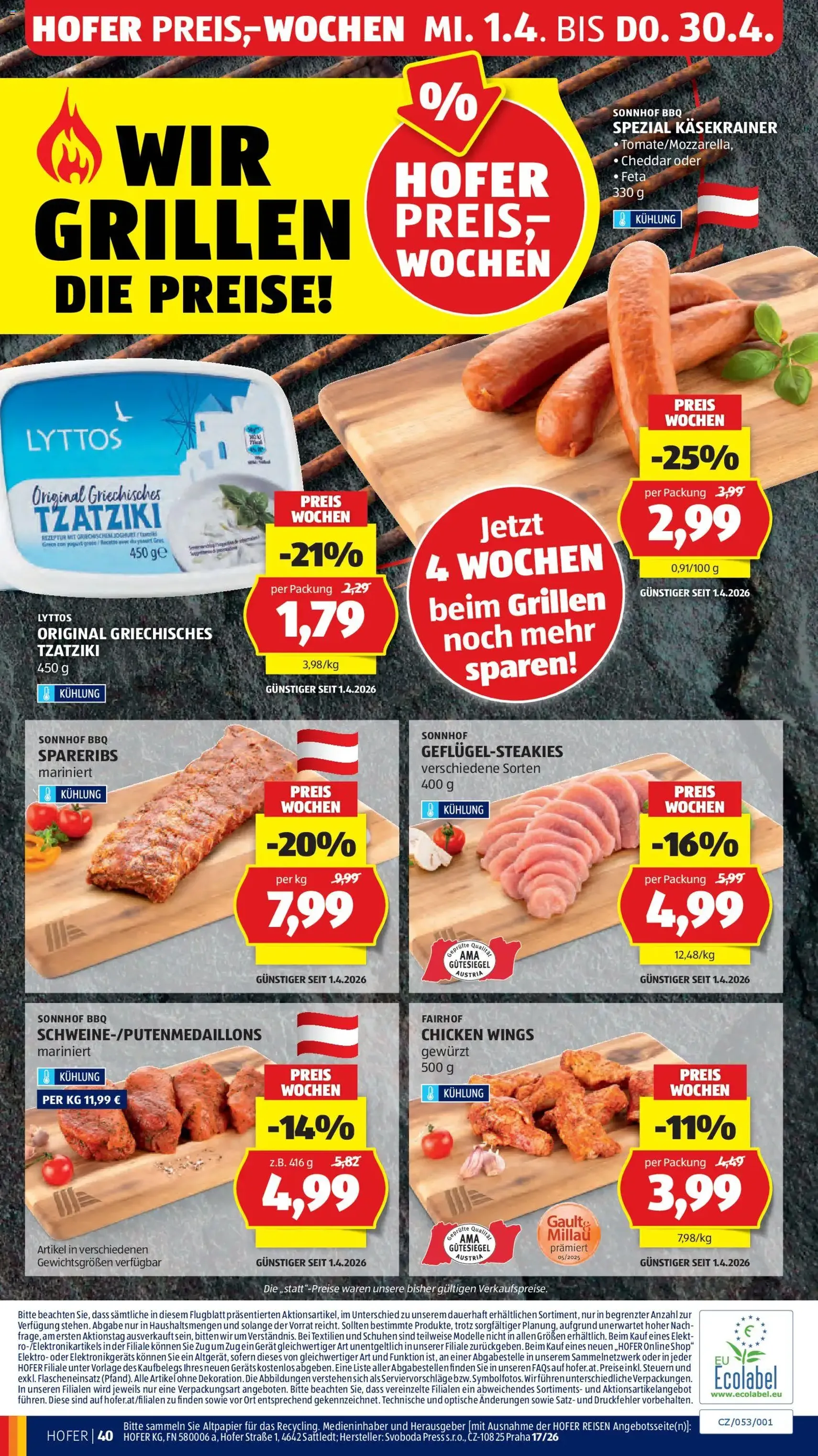 Hofer Flugblatt - Gültiger Prospekt ab 20.04.2026, Seite 44 von insgesamt 45