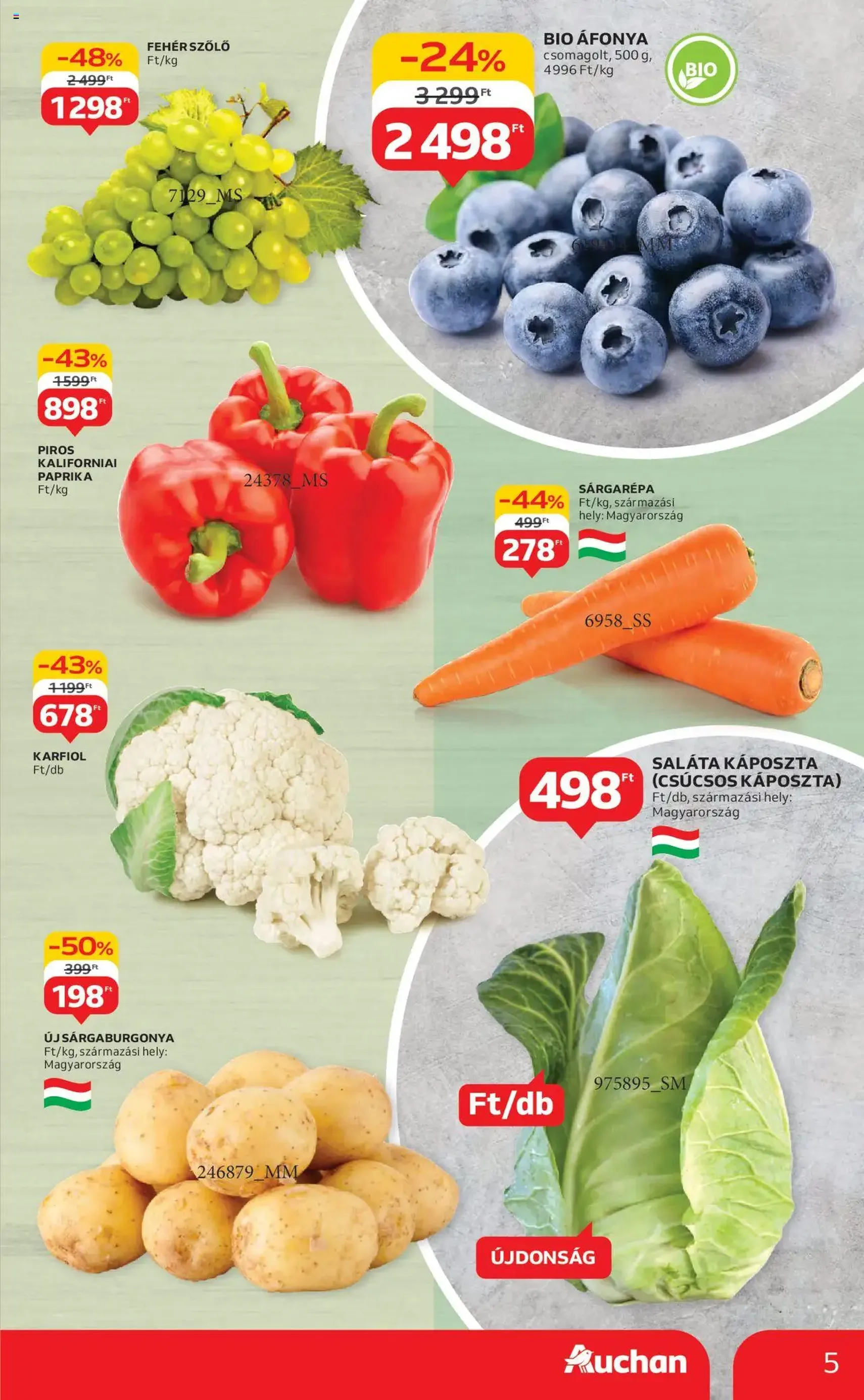 Auchan Akciós újság - 2025.07.17. érvényes szórólap 5 oldal 44 oldalból Auchan Akciós újság - 2025.07.17. érvényes szórólap 5 oldal 44 oldalból