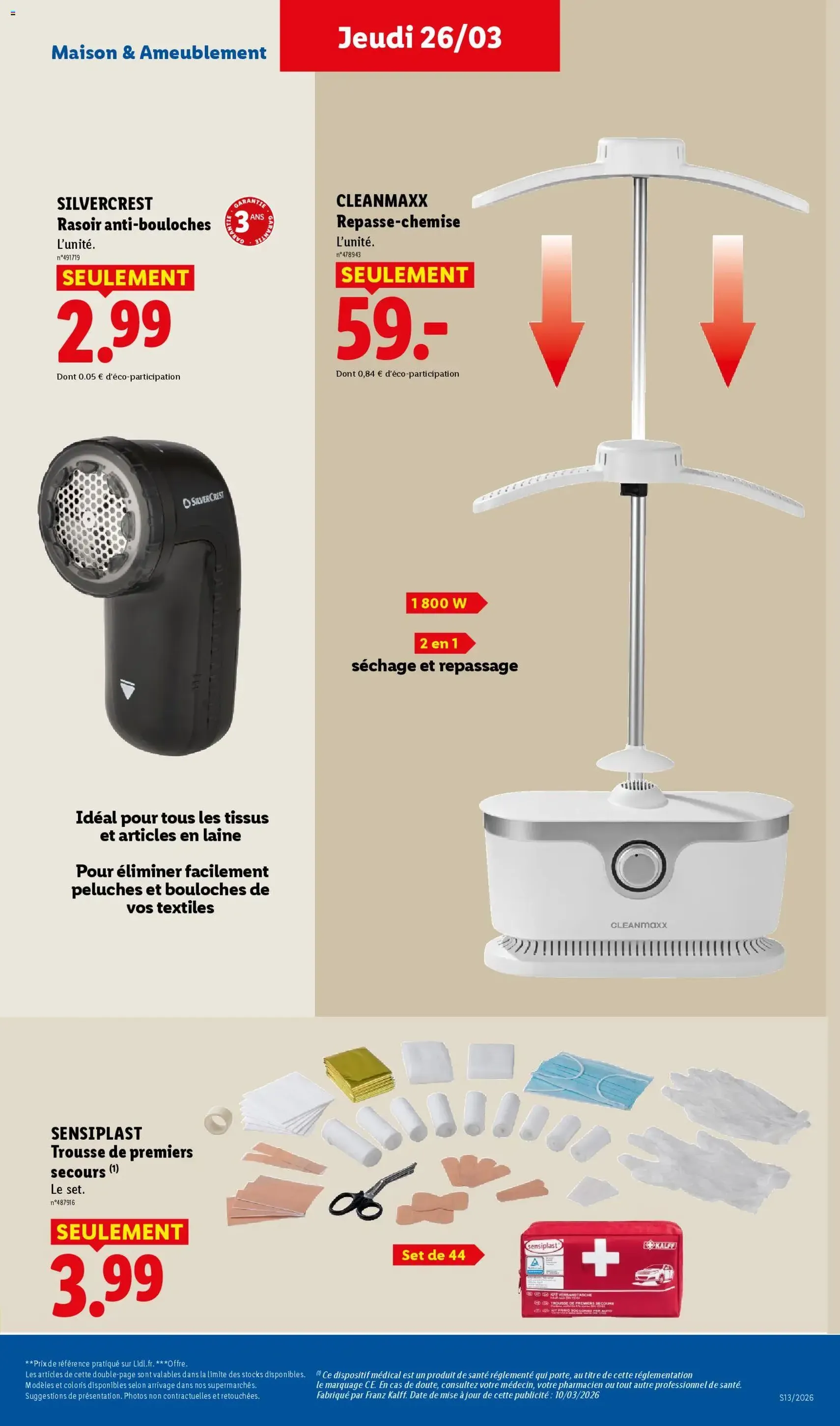 LIDL catalogue semaine 13 - brochure valable à partir du 26/03/2026, page 39 sur 76