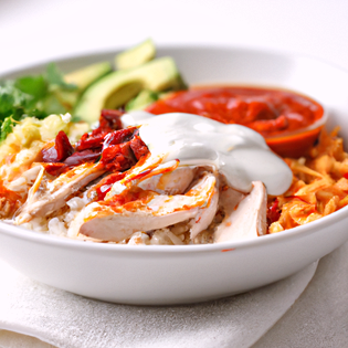 Recipe preview Delicious Healthy Grilled Chicken Burrito Protein Bowl