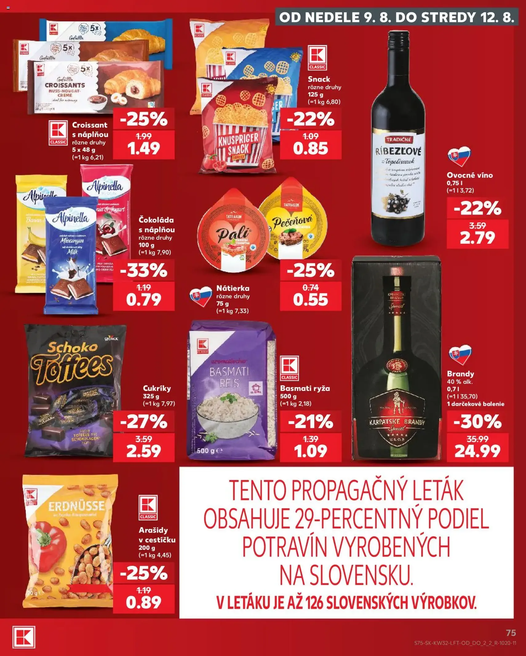 Kaufland SK akciós újság - 2026.08.06. érvényes szórólap 75 oldal 78 oldalból