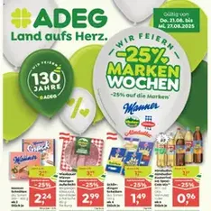 ADEG Flugblatt - Prospekt Vorschau gültig ab 21.08.2025