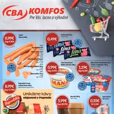 CBA Komfos leták - náhľad letáku platný od 02.10.2025