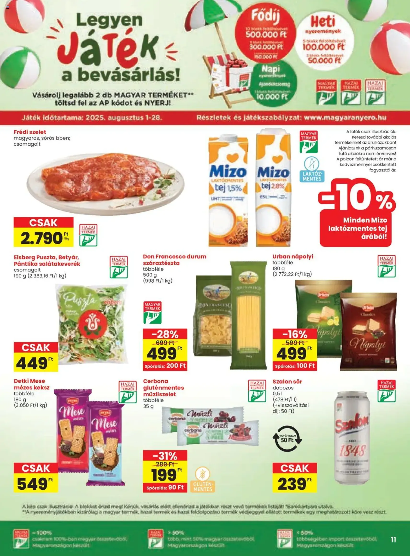 Spar Akciós újság - 2025.08.14. érvényes szórólap 11 oldal 20 oldalból Spar Akciós újság - 2025.08.14. érvényes szórólap 11 oldal 20 oldalból