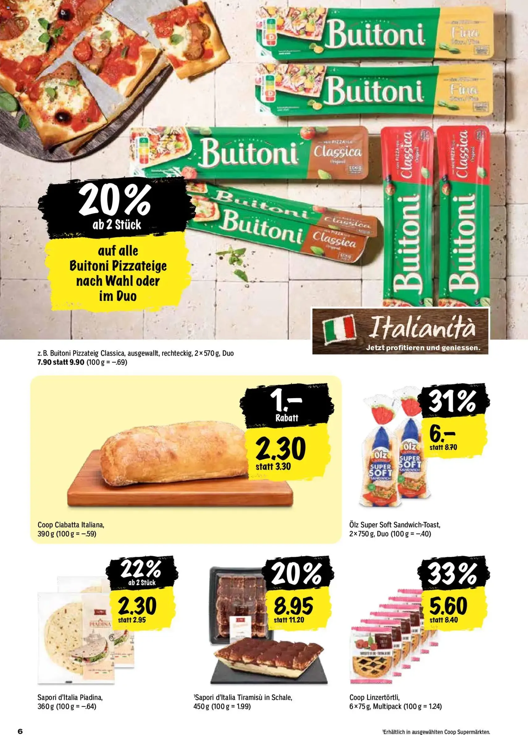 Coop aktionen - Gültiger Prospekt ab 20.08.2026, Seite 6 von insgesamt 28