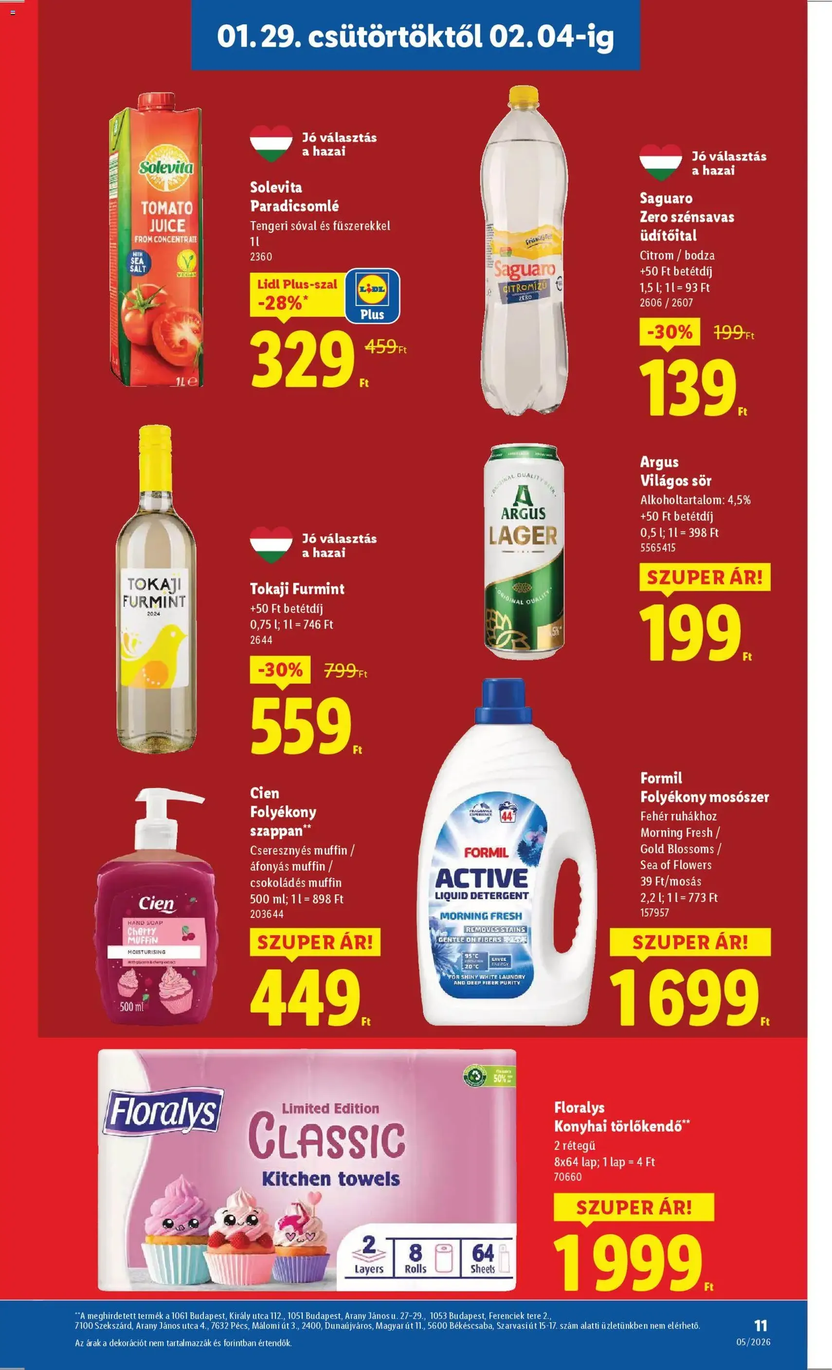 Lidl Akciós újság - 2026.01.29. érvényes szórólap 11 oldal 54 oldalból