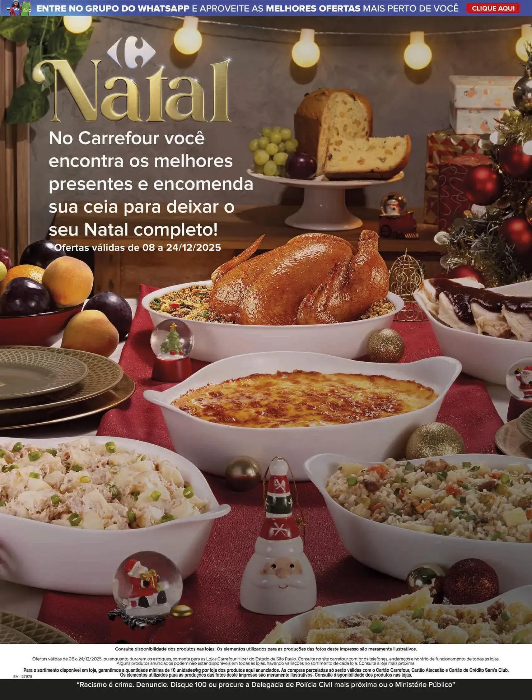 Carrefour - Ofertas de Natal - folheto válido a partir de 08/12/2025 página 1 de 22
