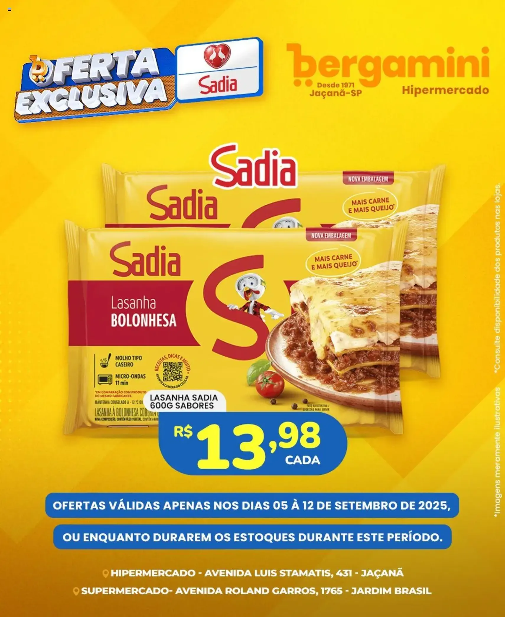 Supermercado Bergamini - Ofertas Sadia - folheto válido a partir de 05/09/2025 página 1 de 7 Supermercado Bergamini - Ofertas Sadia - folheto válido a partir de 05/09/2025 página 1 de 7