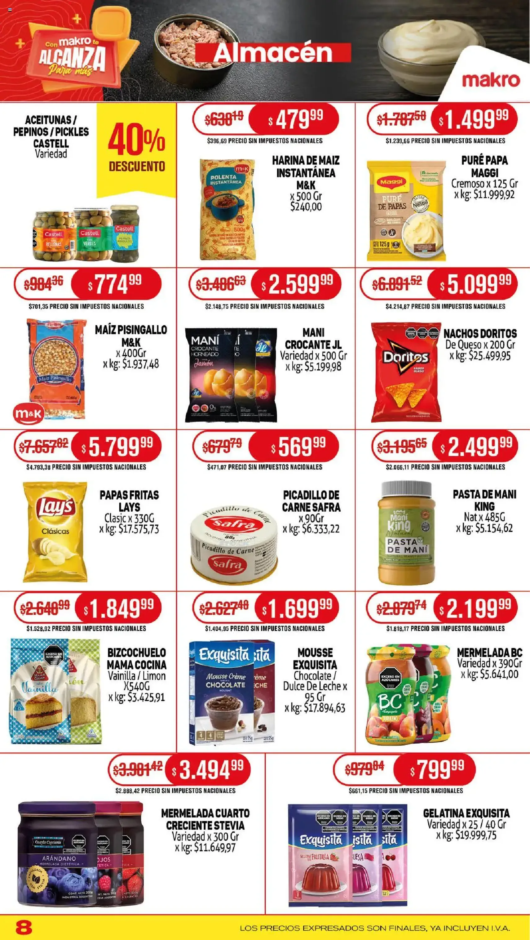 Makro ofertas - folleto válido desde 31/07/2025 página 8 de 19 Makro ofertas - folleto válido desde 31/07/2025 página 8 de 19