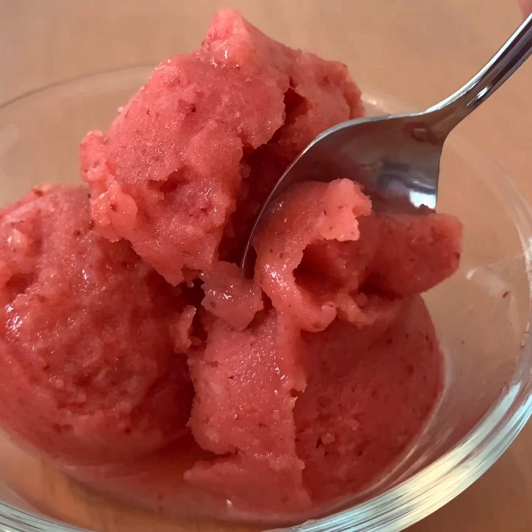 Ricetta sorbetto alle fragole