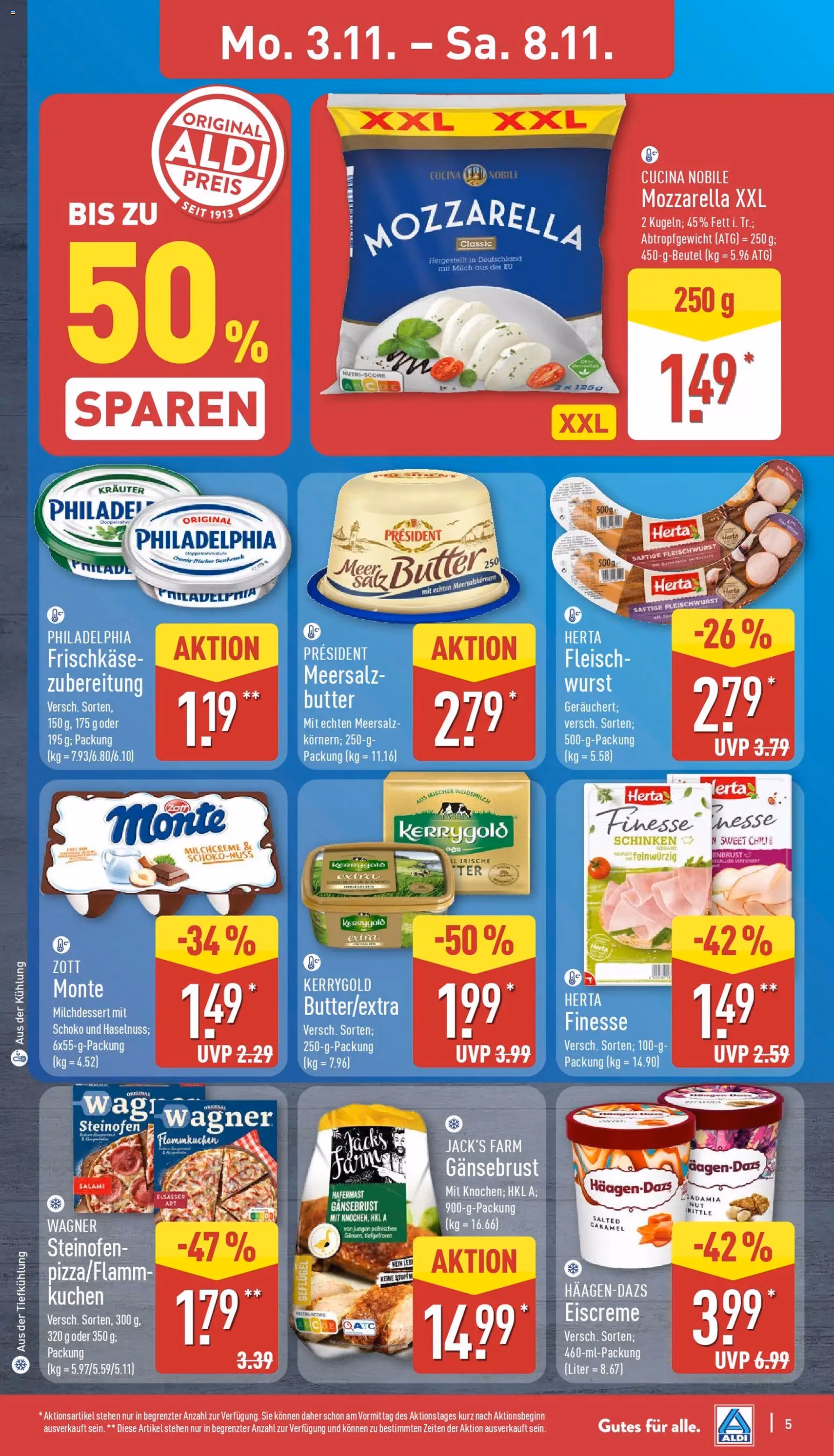 Aldi Prospekt - Gültiger Prospekt ab 03.11.2025, Seite 5 von insgesamt 48 Aldi Prospekt - Gültiger Prospekt ab 03.11.2025, Seite 5 von insgesamt 48