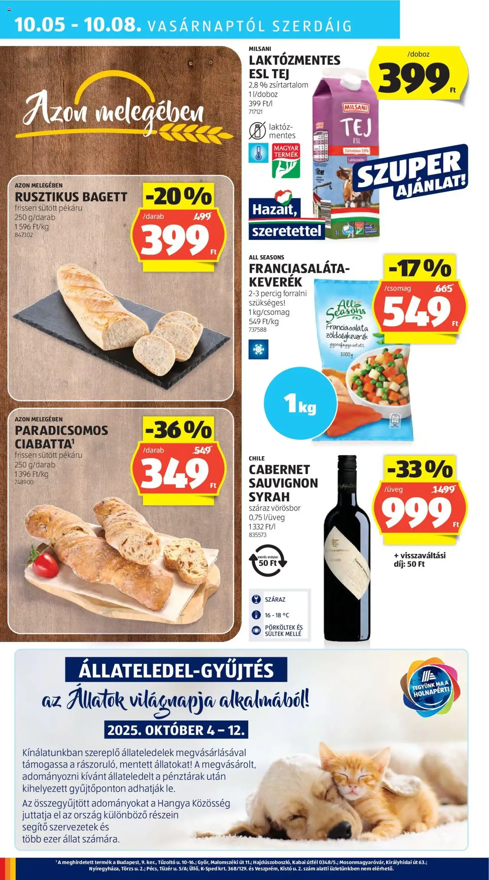 Aldi Akciós újság - 2025.10.02. érvényes szórólap 26 oldal 40 oldalból Aldi Akciós újság - 2025.10.02. érvényes szórólap 26 oldal 40 oldalból