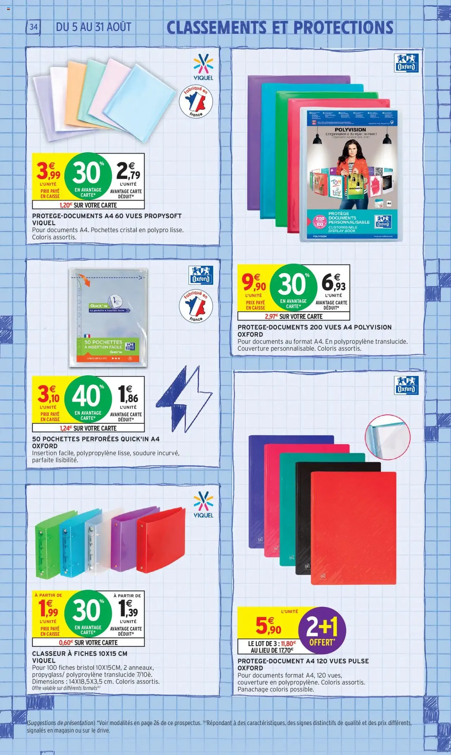 Intermarché - 70% en avantage carte sur une sélection rentrée des classes - brochure valable à partir du 05/08/2025, page 34 sur 60 Intermarché - 70% en avantage carte sur une sélection rentrée des classes - brochure valable à partir du 05/08/2025, page 34 sur 60
