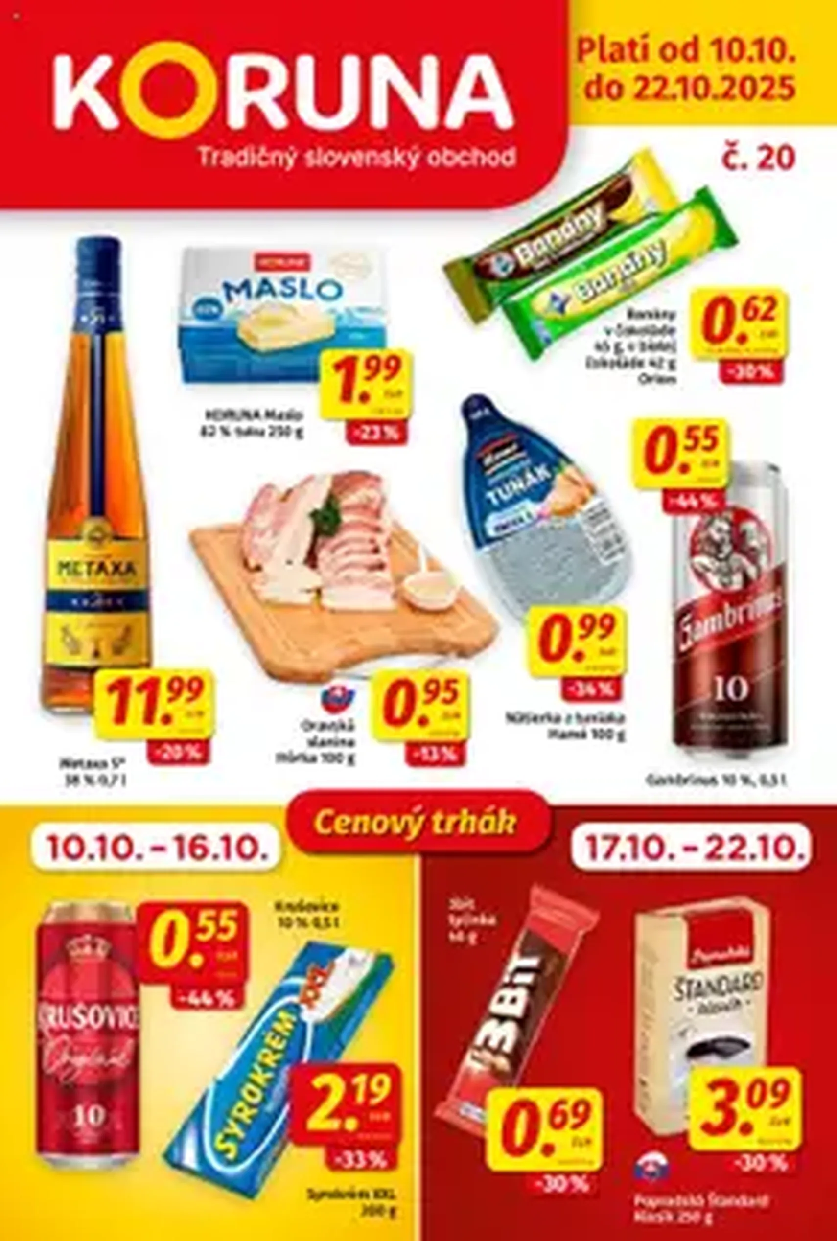 Koruna leták - platný leták od 10.10.2025 strana 1 z 1