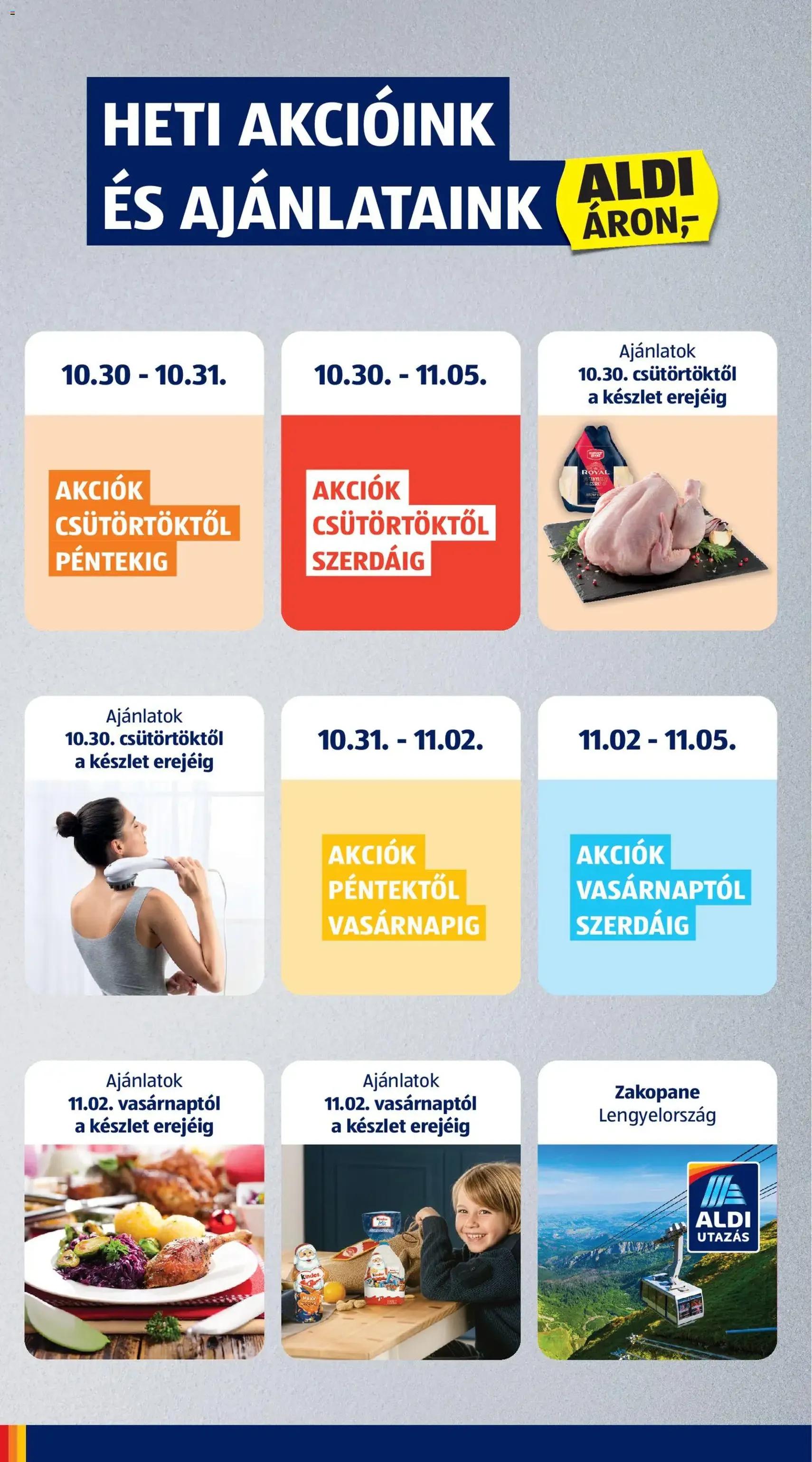 Aldi Akciós újság - 2025.10.30. érvényes szórólap 2 oldal 55 oldalból Aldi Akciós újság - 2025.10.30. érvényes szórólap 2 oldal 55 oldalból